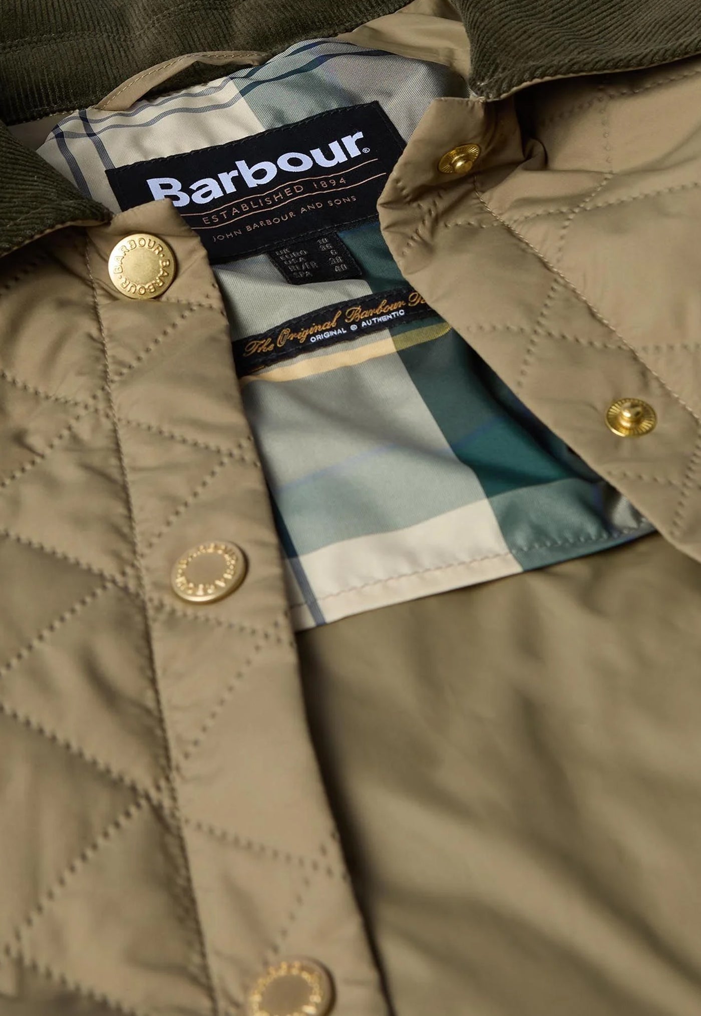 Anise Quilted Jacket - Dusky Green/Ancient