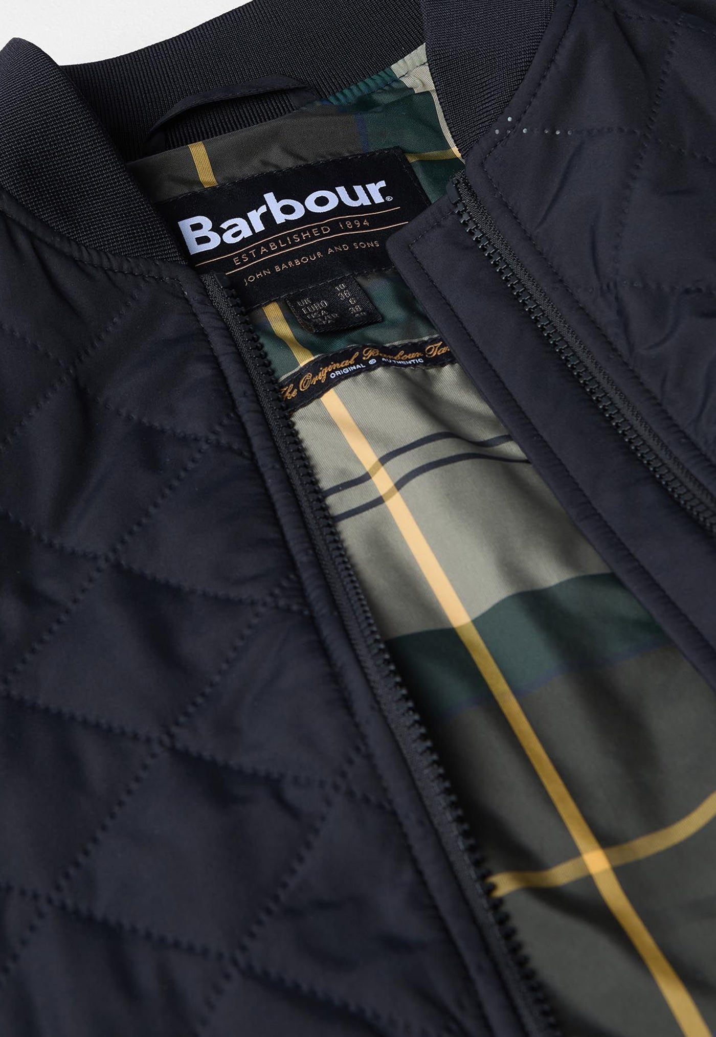 Emlyn Quilted Jacket - Black/Ancient