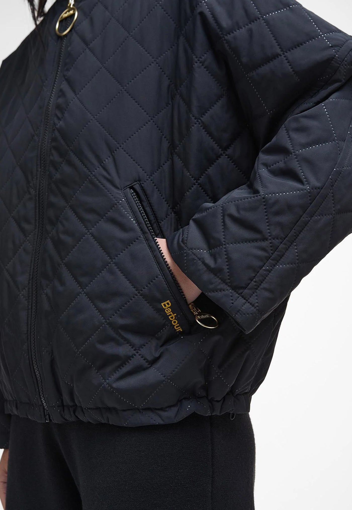 Emlyn Quilted Jacket - Black/Ancient