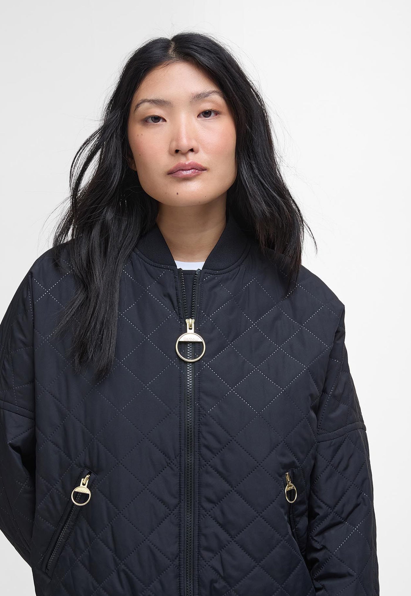 Emlyn Quilted Jacket - Black/Ancient