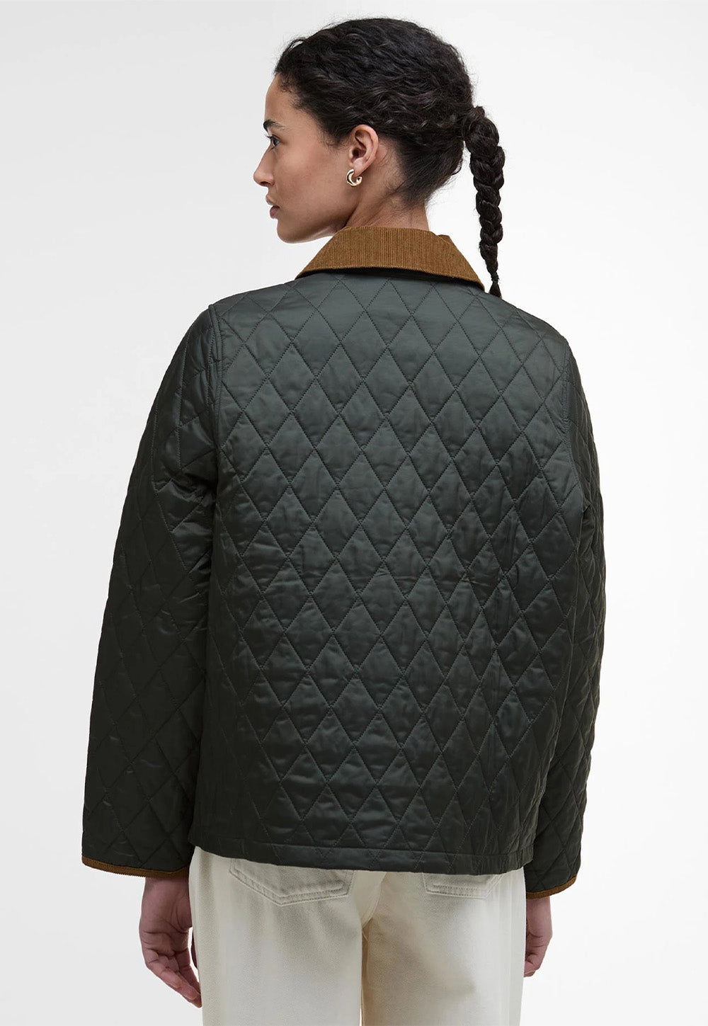 Icons Cropped Liddesdale Quilted Jacket - Sage/Ancient