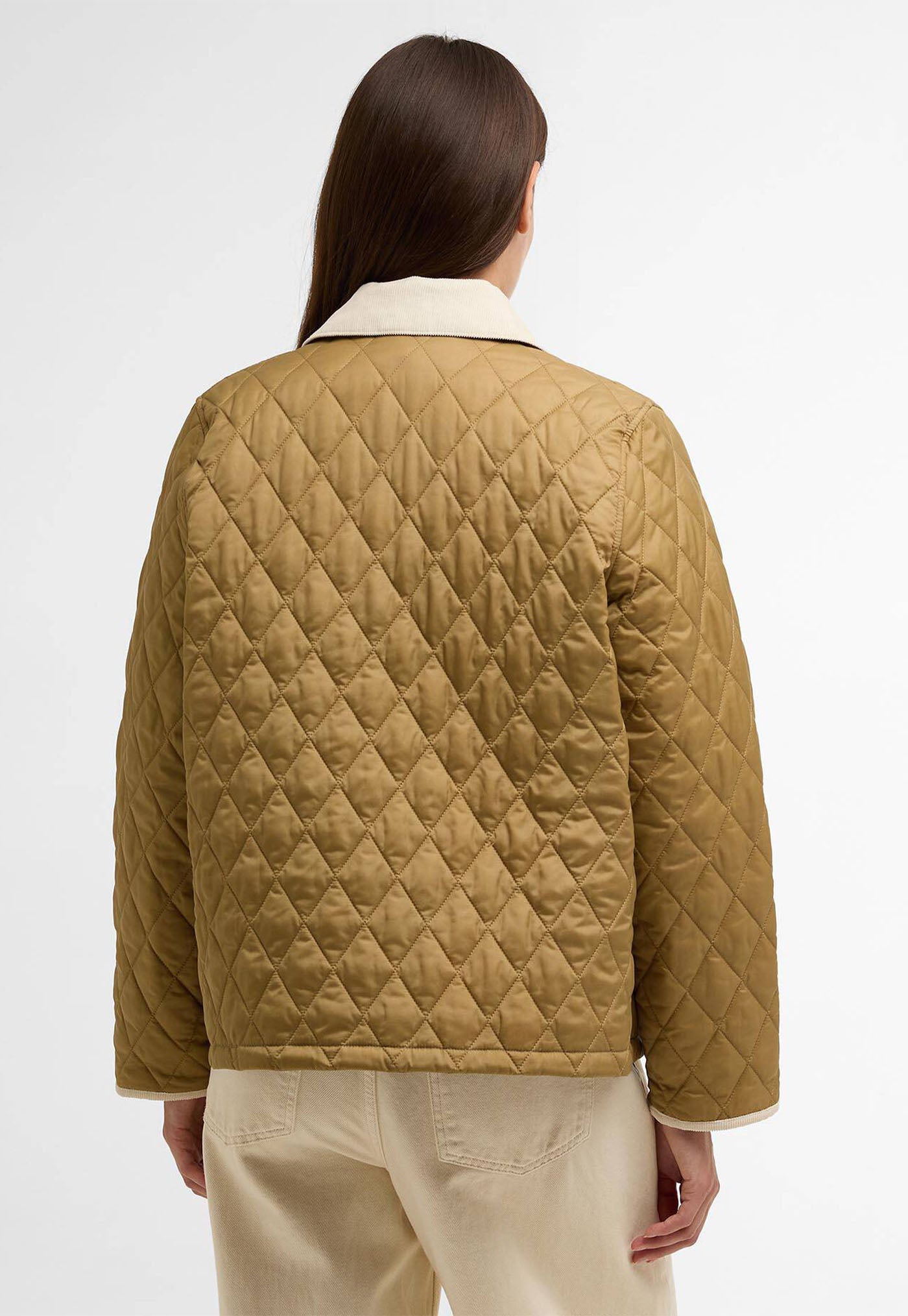 Icons Cropped Liddesdale Quilted Jacket - Sand/Dress/Pearl