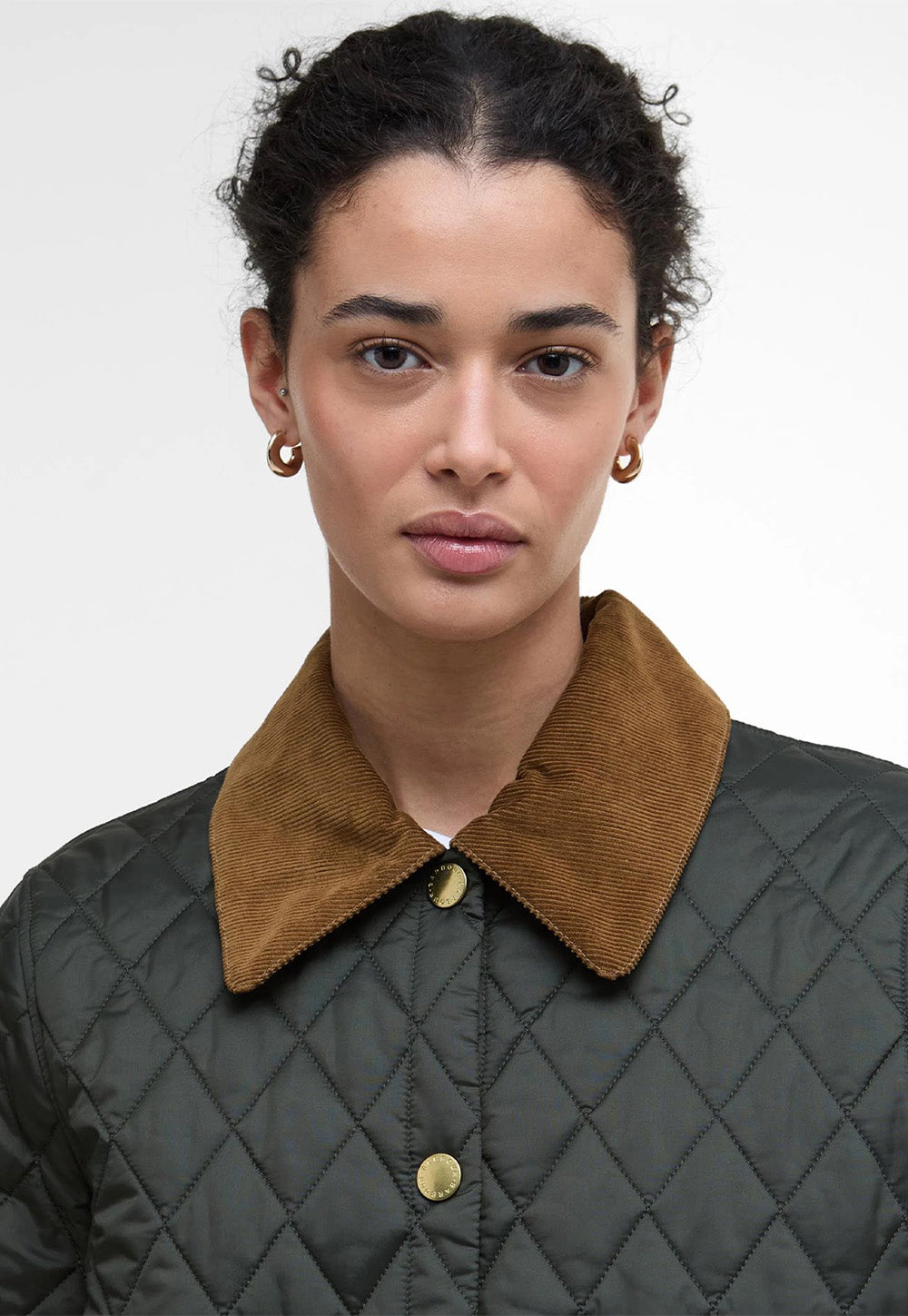 Icons Cropped Liddesdale Quilted Jacket - Sage/Ancient