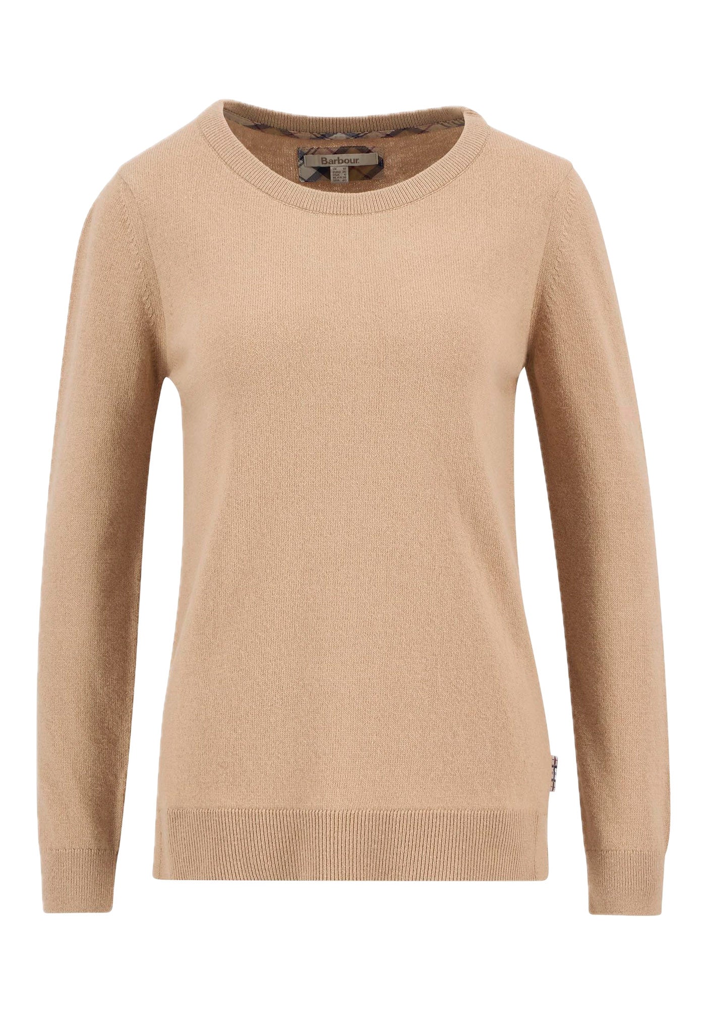 Pendle Crew Knitted Jumper - Pale Camel/Hessian