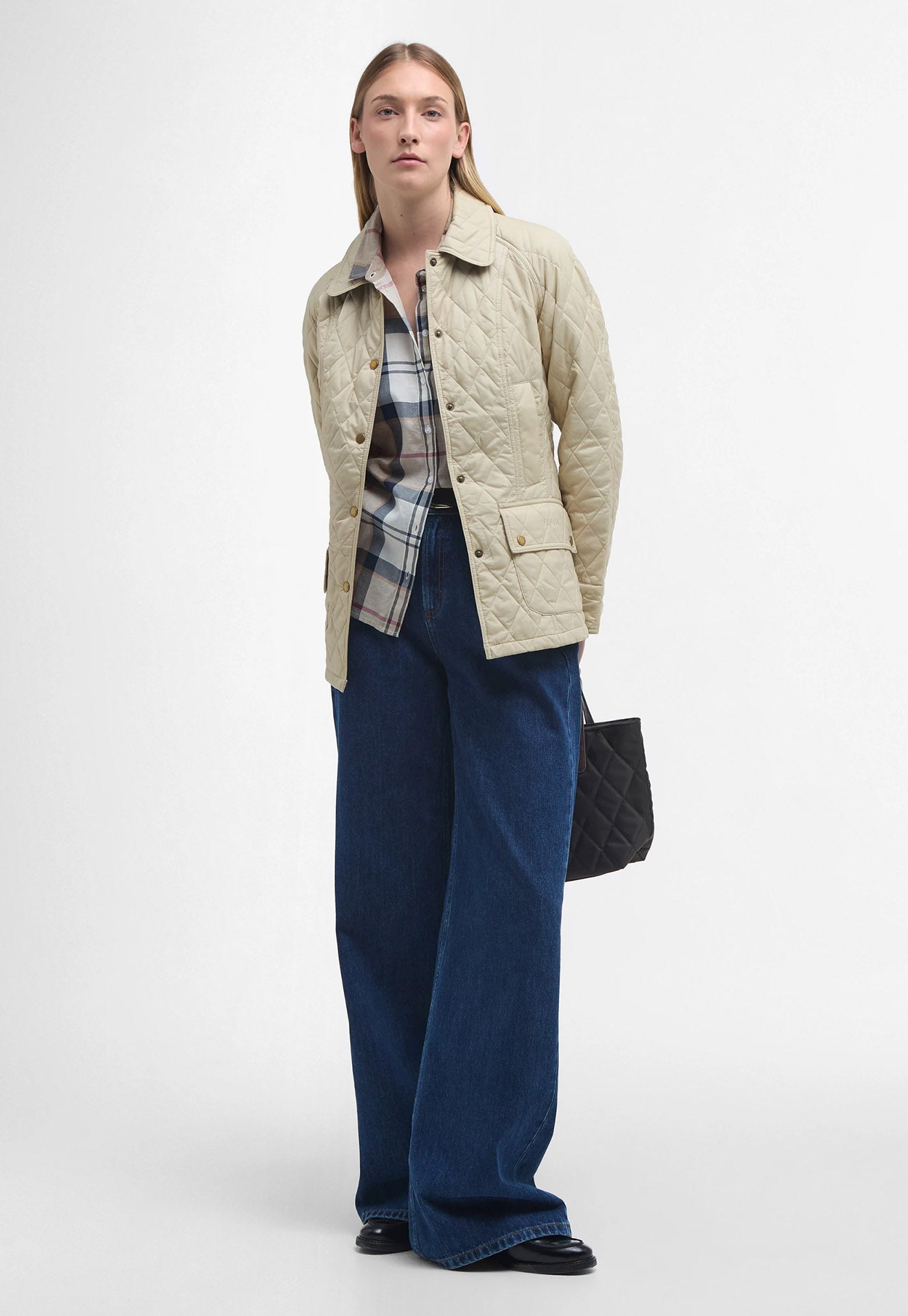 Beadnell Quilted Jacket - Pearl