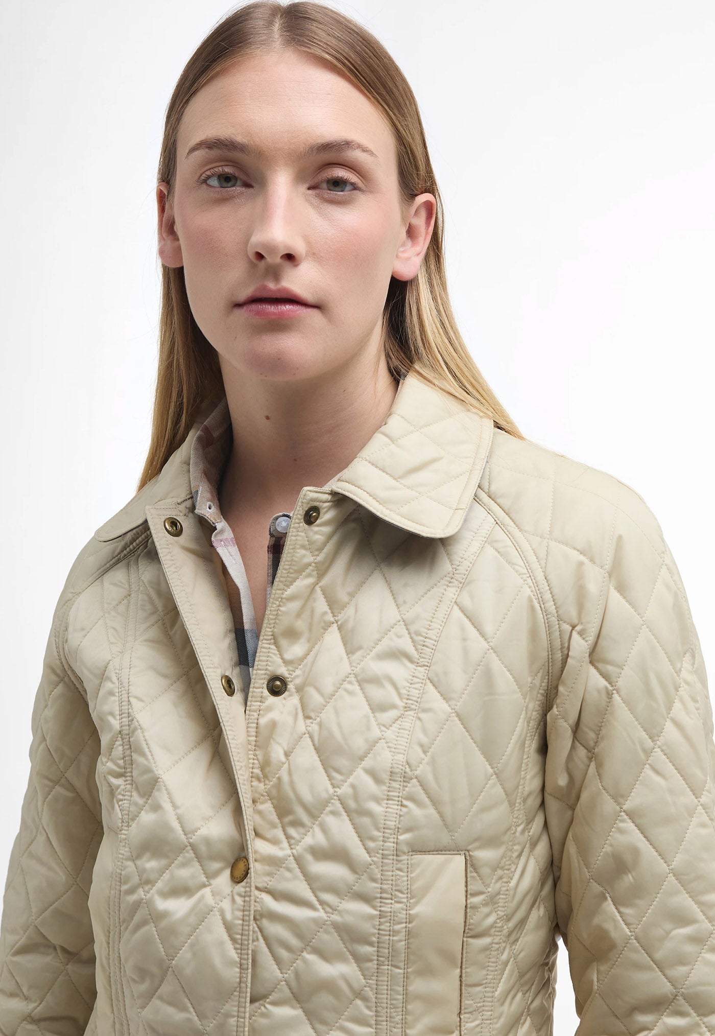 Beadnell Quilted Jacket - Pearl