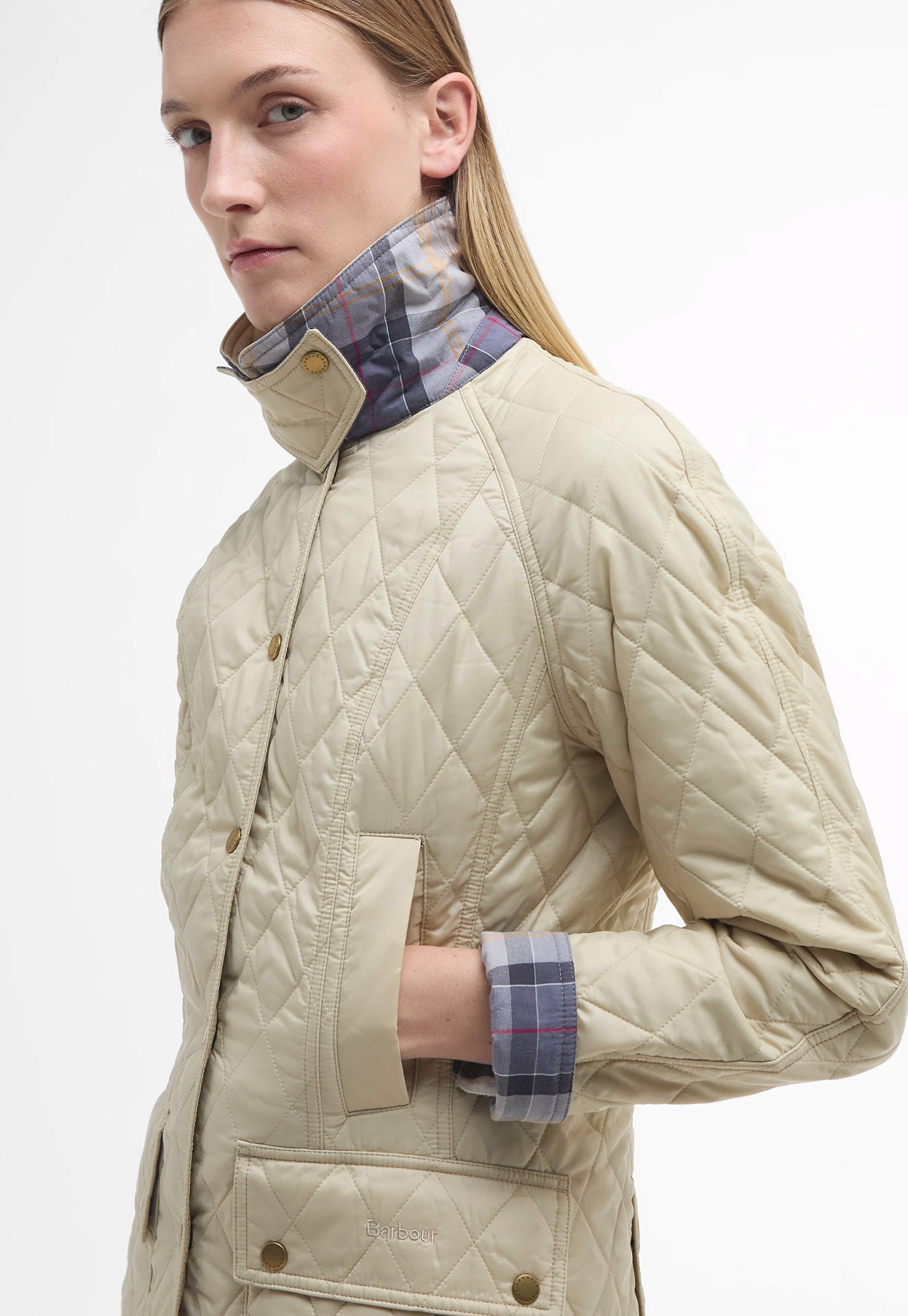 Beadnell Quilted Jacket - Pearl