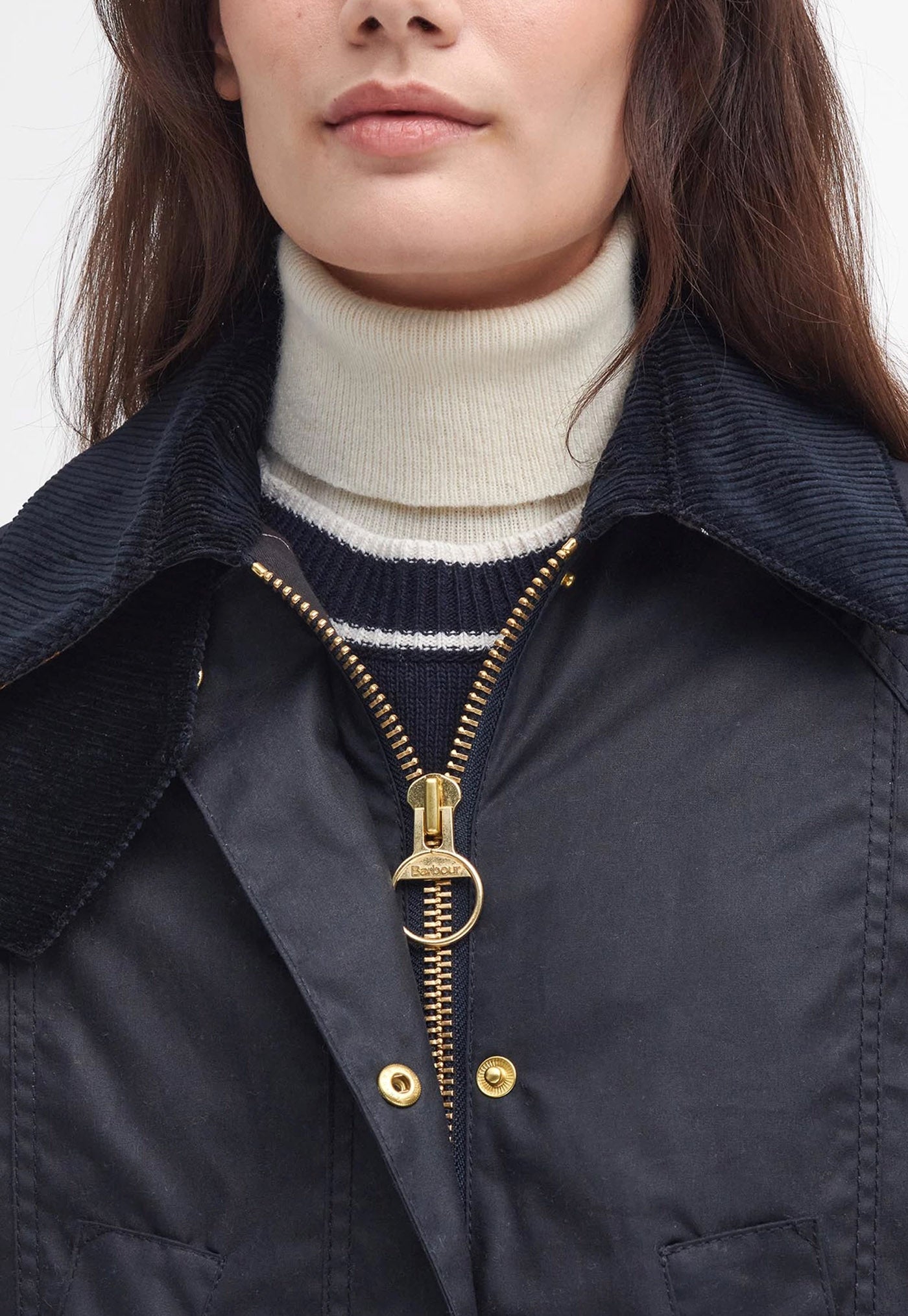 Modern Beadnell Wax Jacket - Navy/Classic