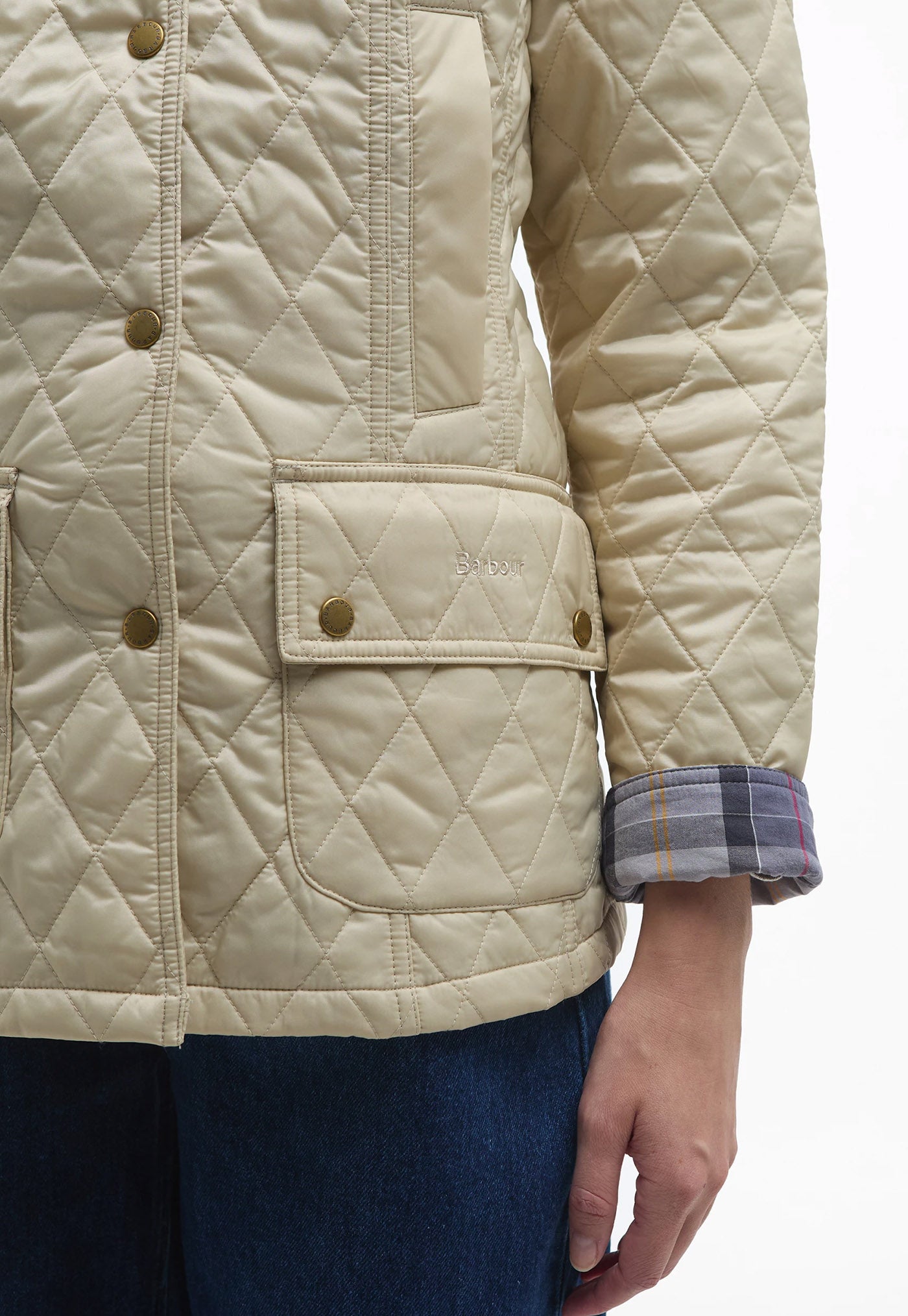 Beadnell Quilted Jacket - Pearl