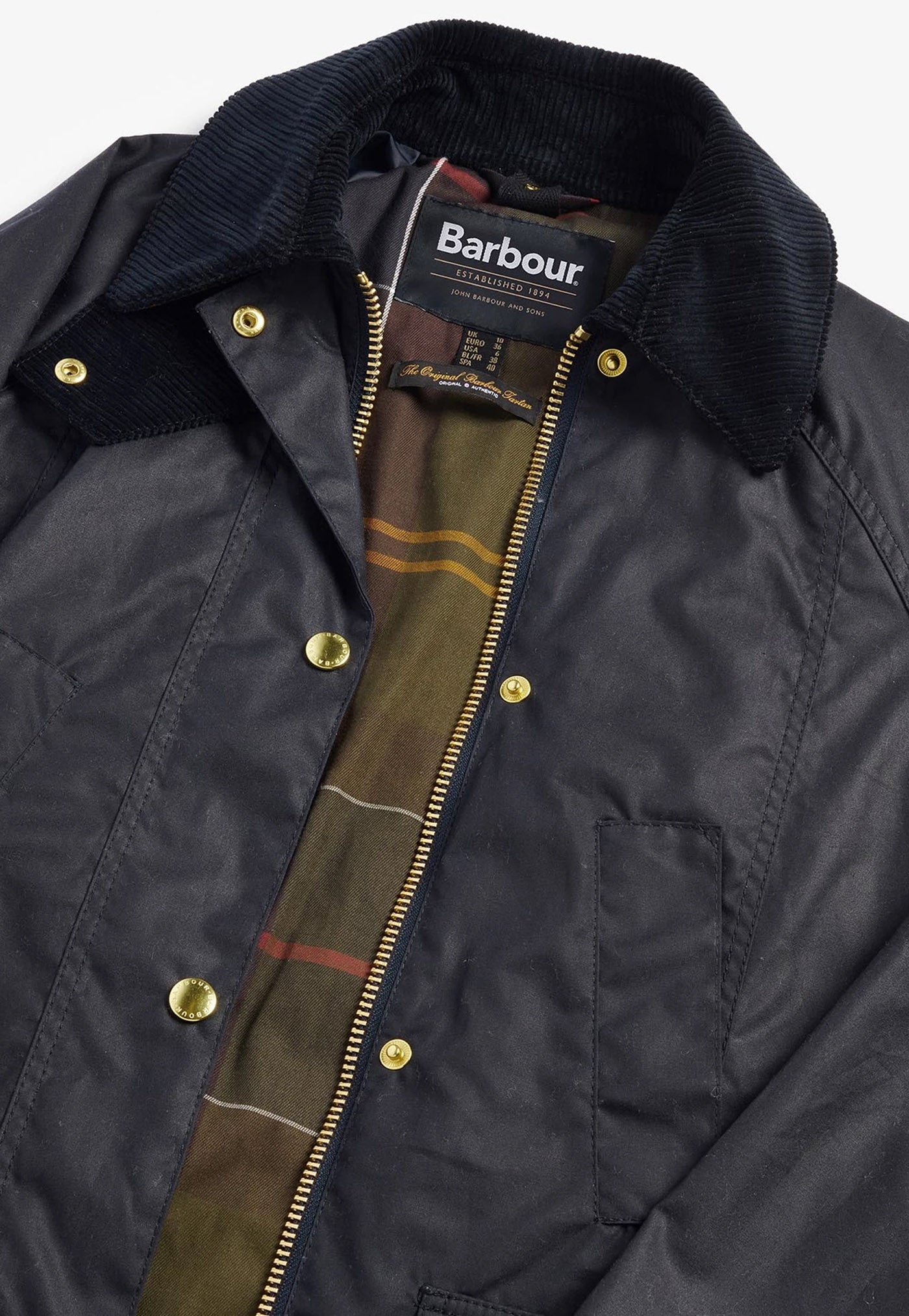 Modern Beadnell Wax Jacket - Navy/Classic