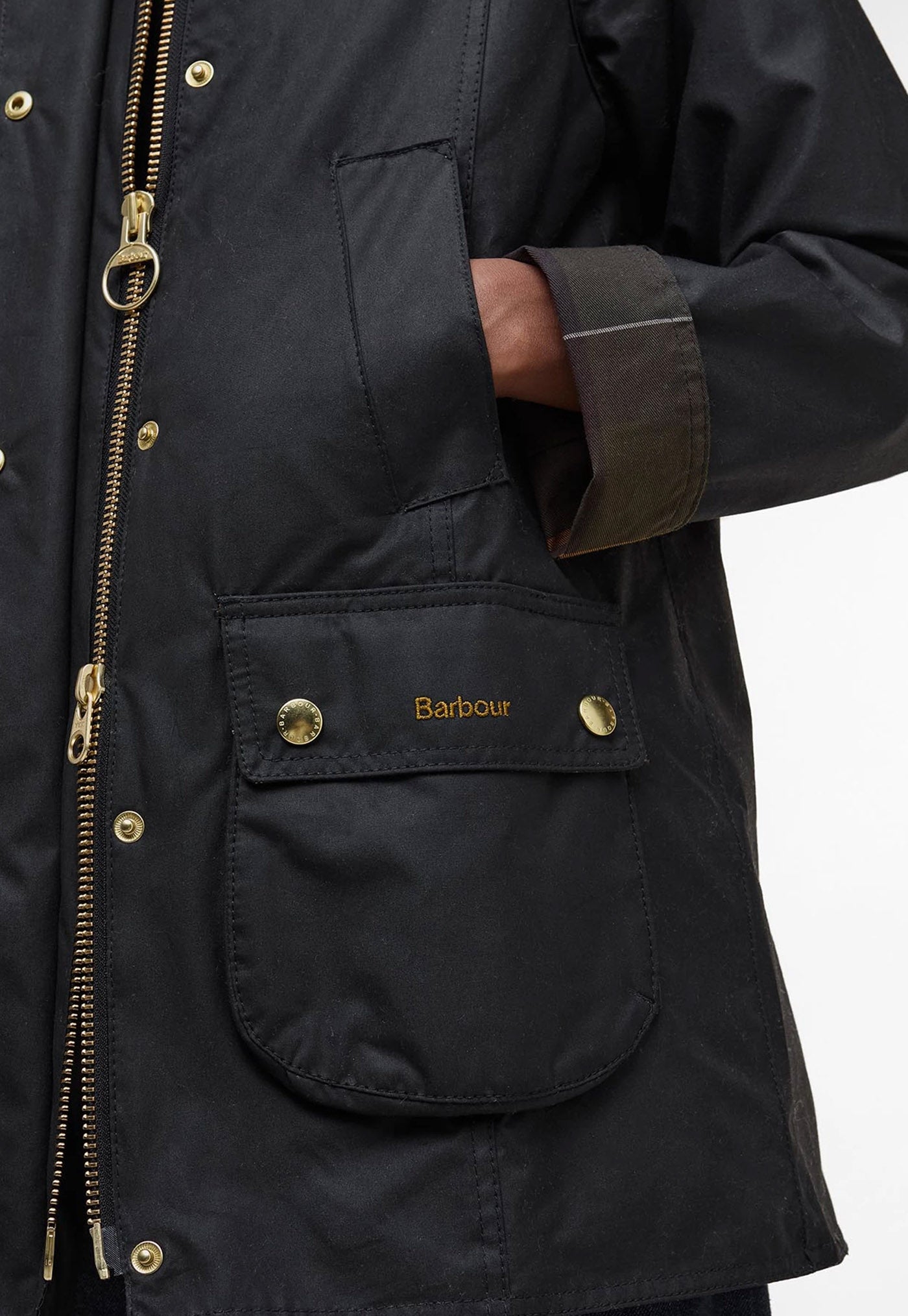 Modern Beadnell Wax Jacket - Black/Classic