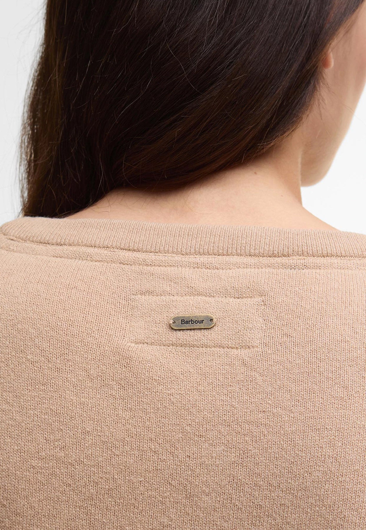 Pendle Crew Knitted Jumper - Pale Camel/Hessian