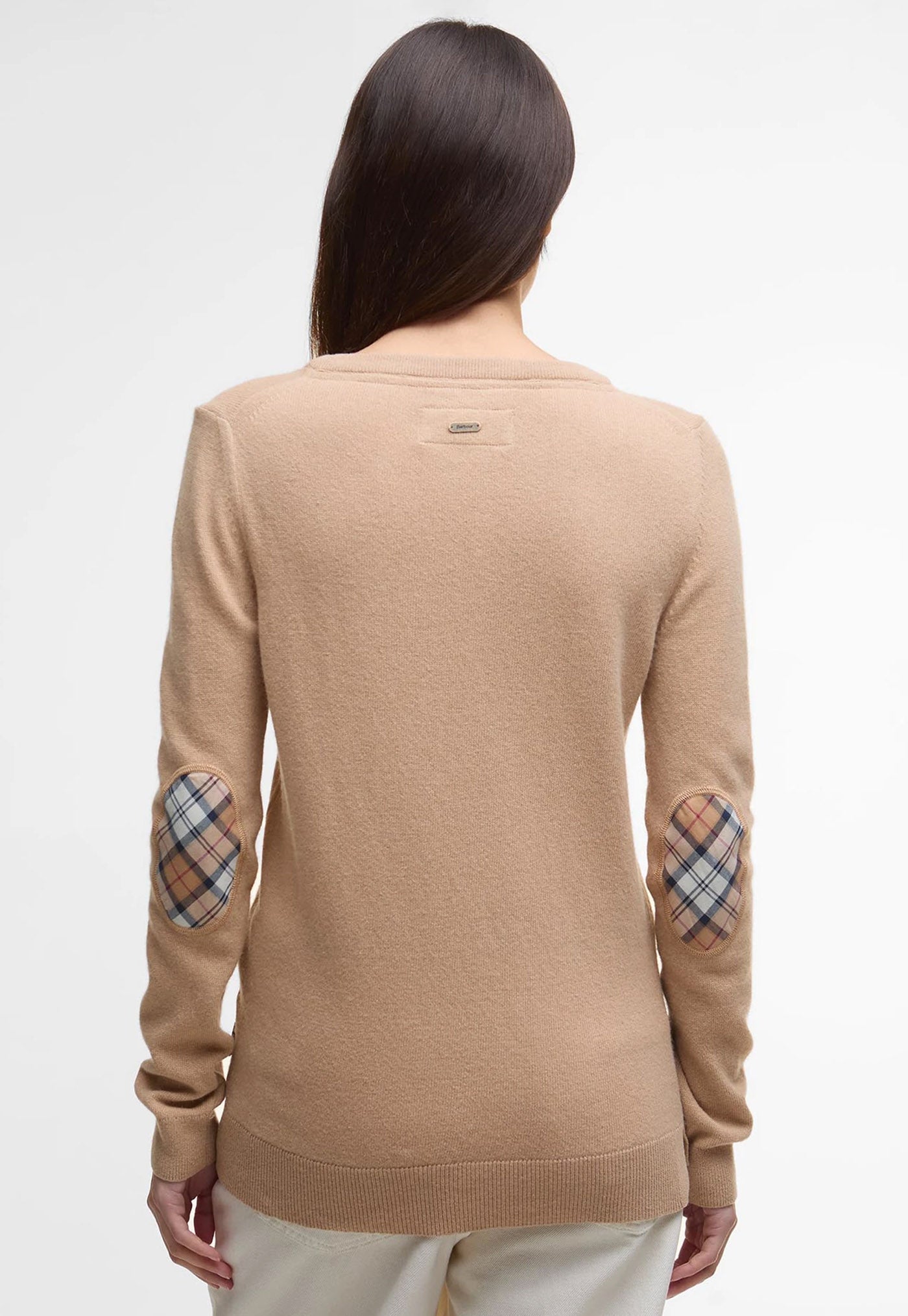 Pendle Crew Knitted Jumper - Pale Camel/Hessian
