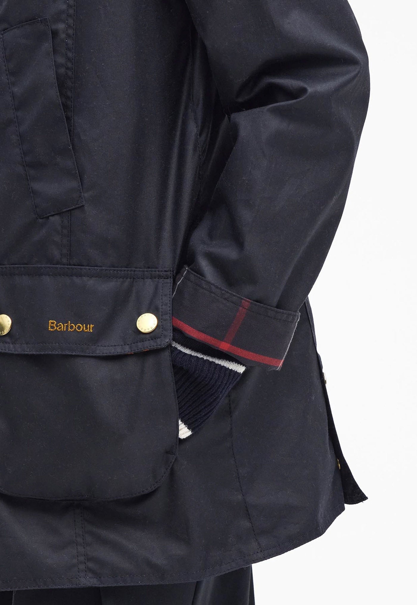 Modern Beadnell Wax Jacket - Navy/Classic
