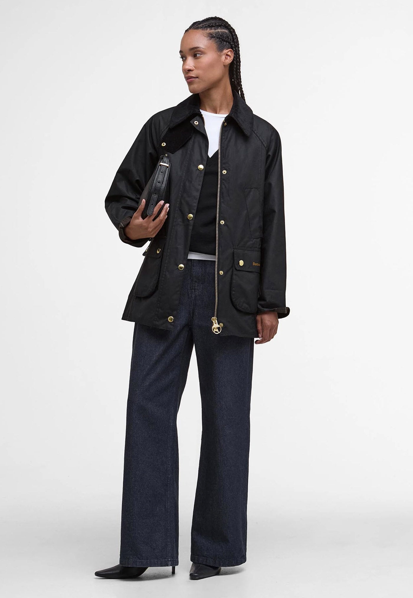 Modern Beadnell Wax Jacket - Black/Classic