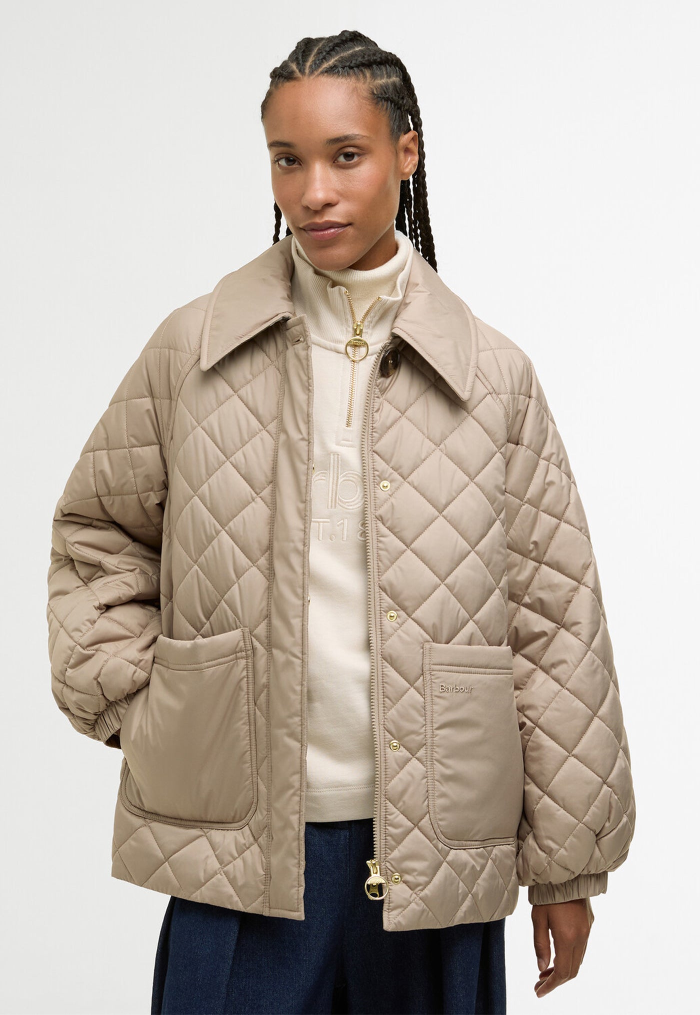 Laoise Quilted Jacket - Honey/Ancient Poplar