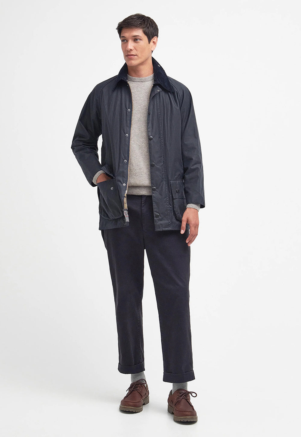 Beaufort Wax Jacket - Navy