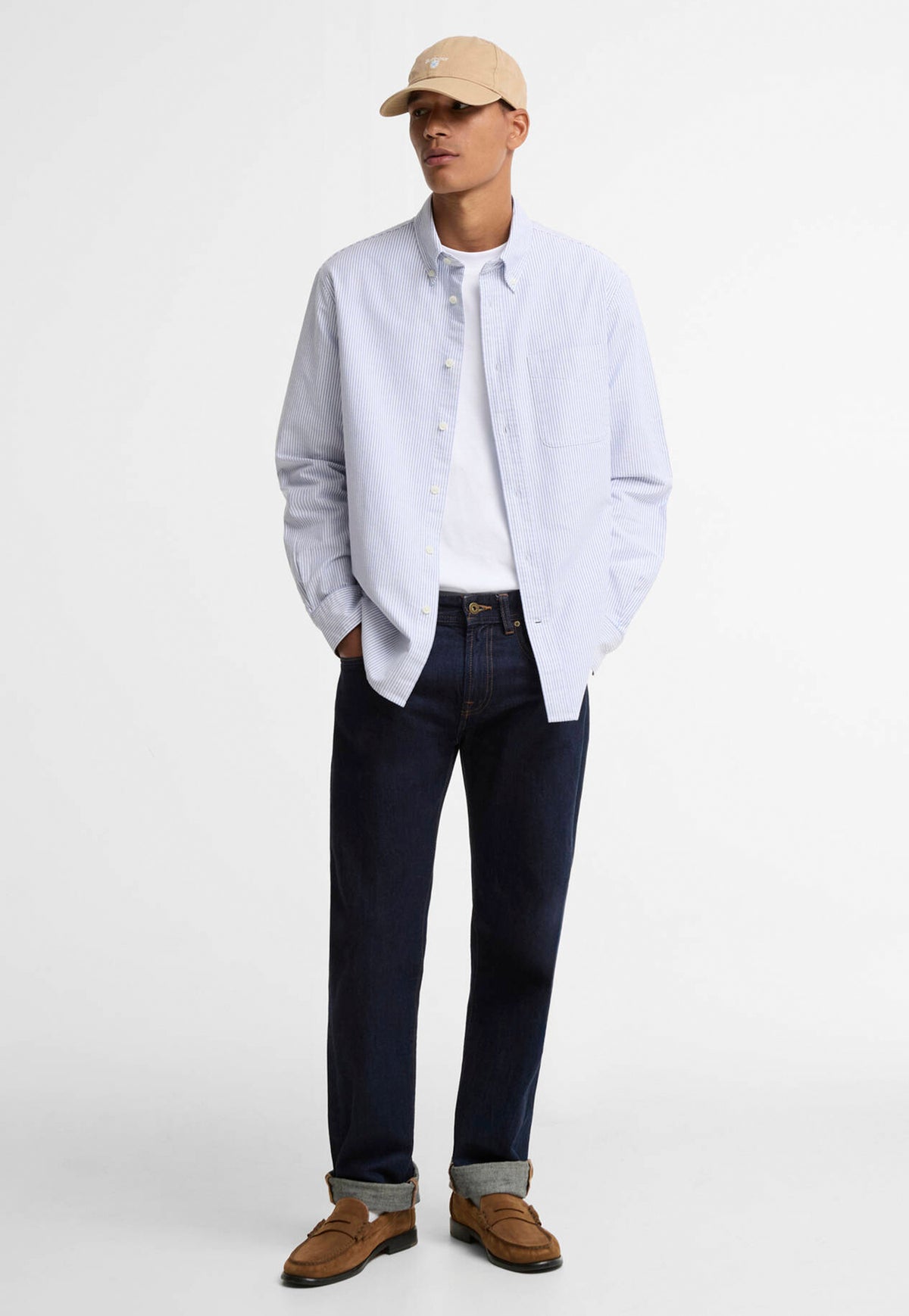 Authentic Striped Oxford Shirt - Blue