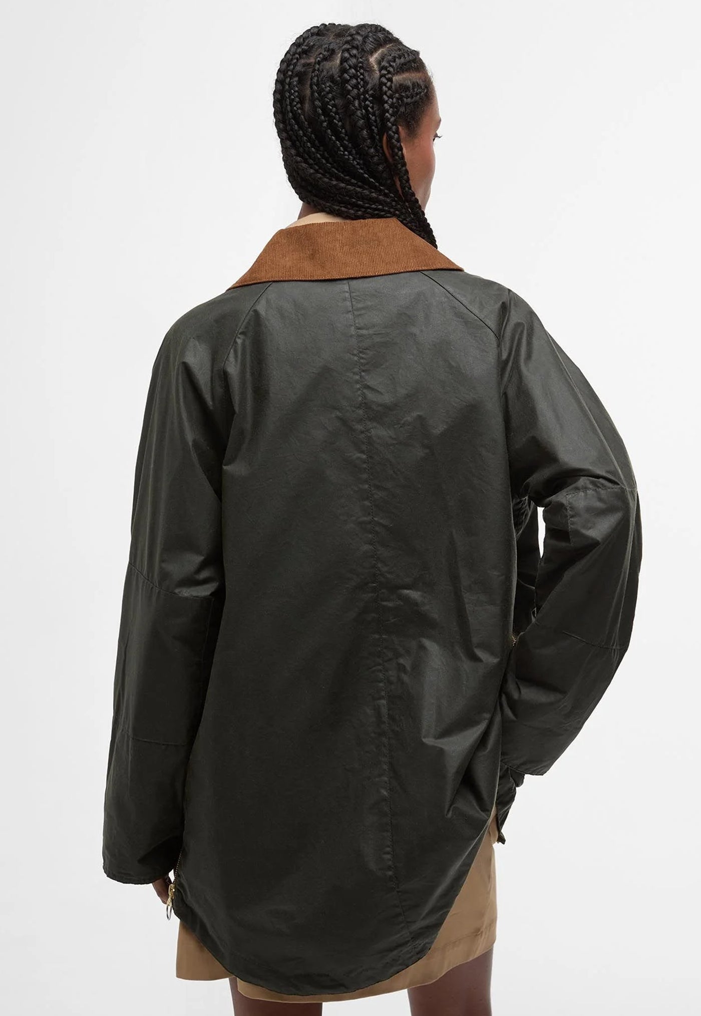 Raelynn Wax Jacket - Olive/Ancient Tartan