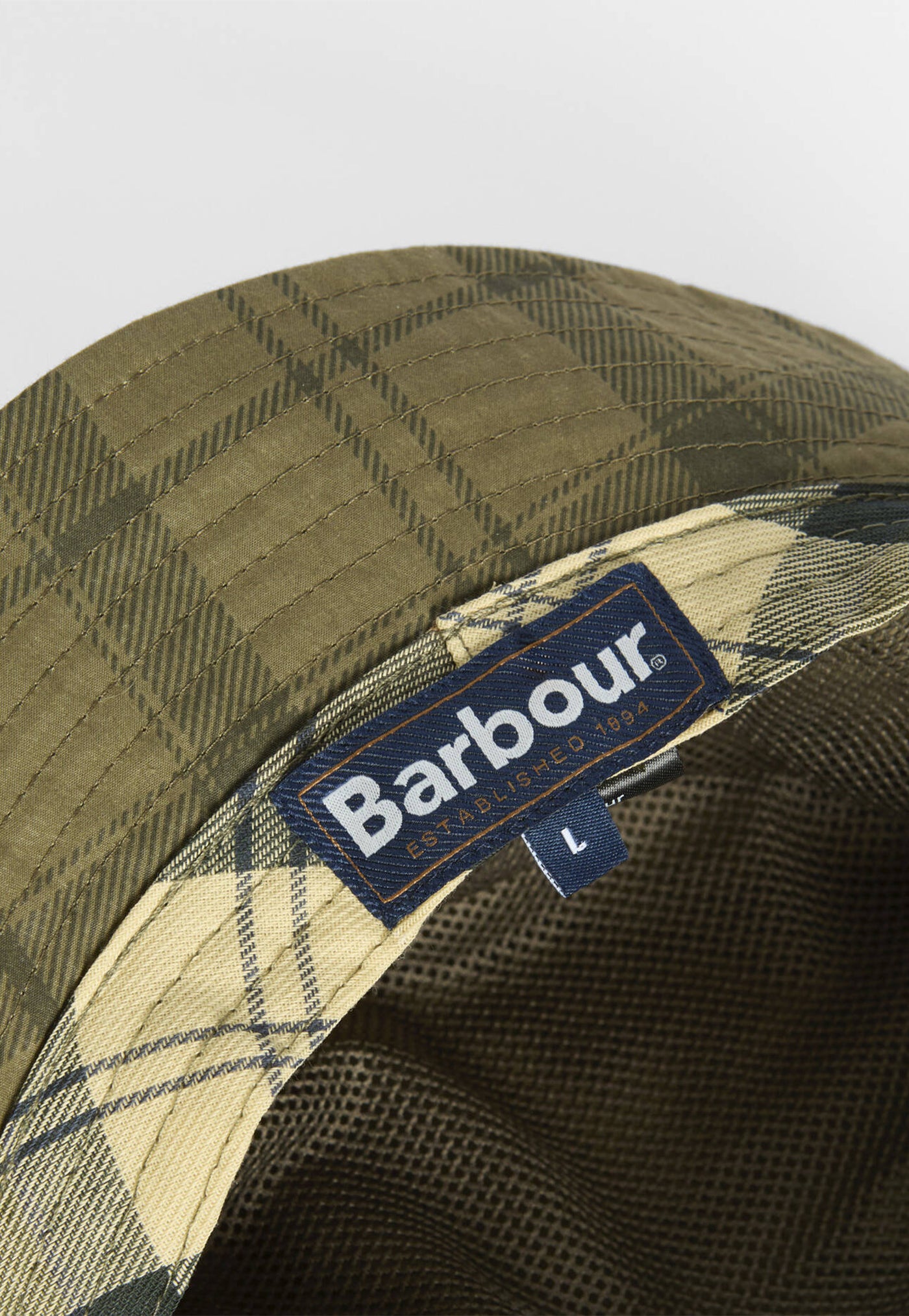 Tartan Transport Bucket Hat - Dusky Green