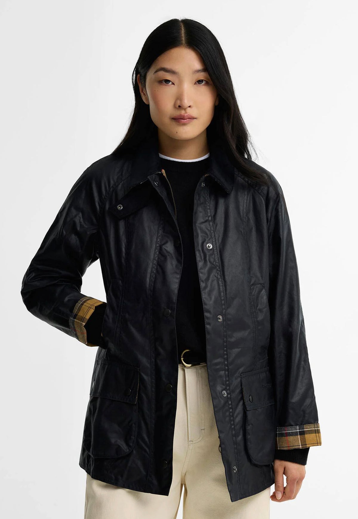 Beadnell Wax Jacket - Navy