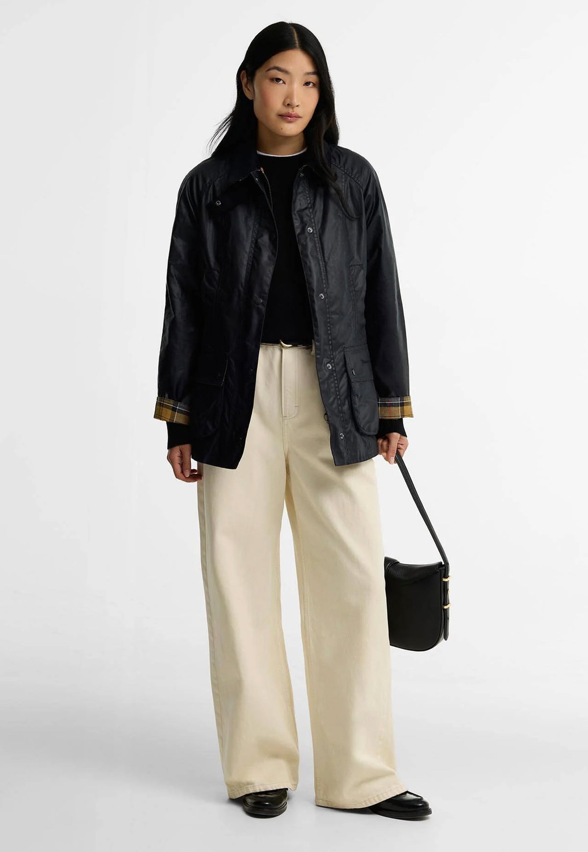 Beadnell Wax Jacket - Navy