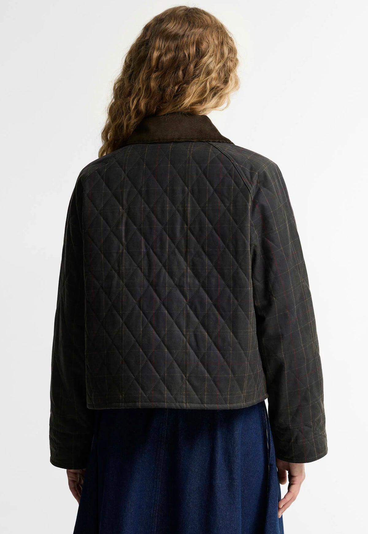 Tartan Reimagined Icons Tartan Quilted Spey Waxed Jacket - Olive/Classic