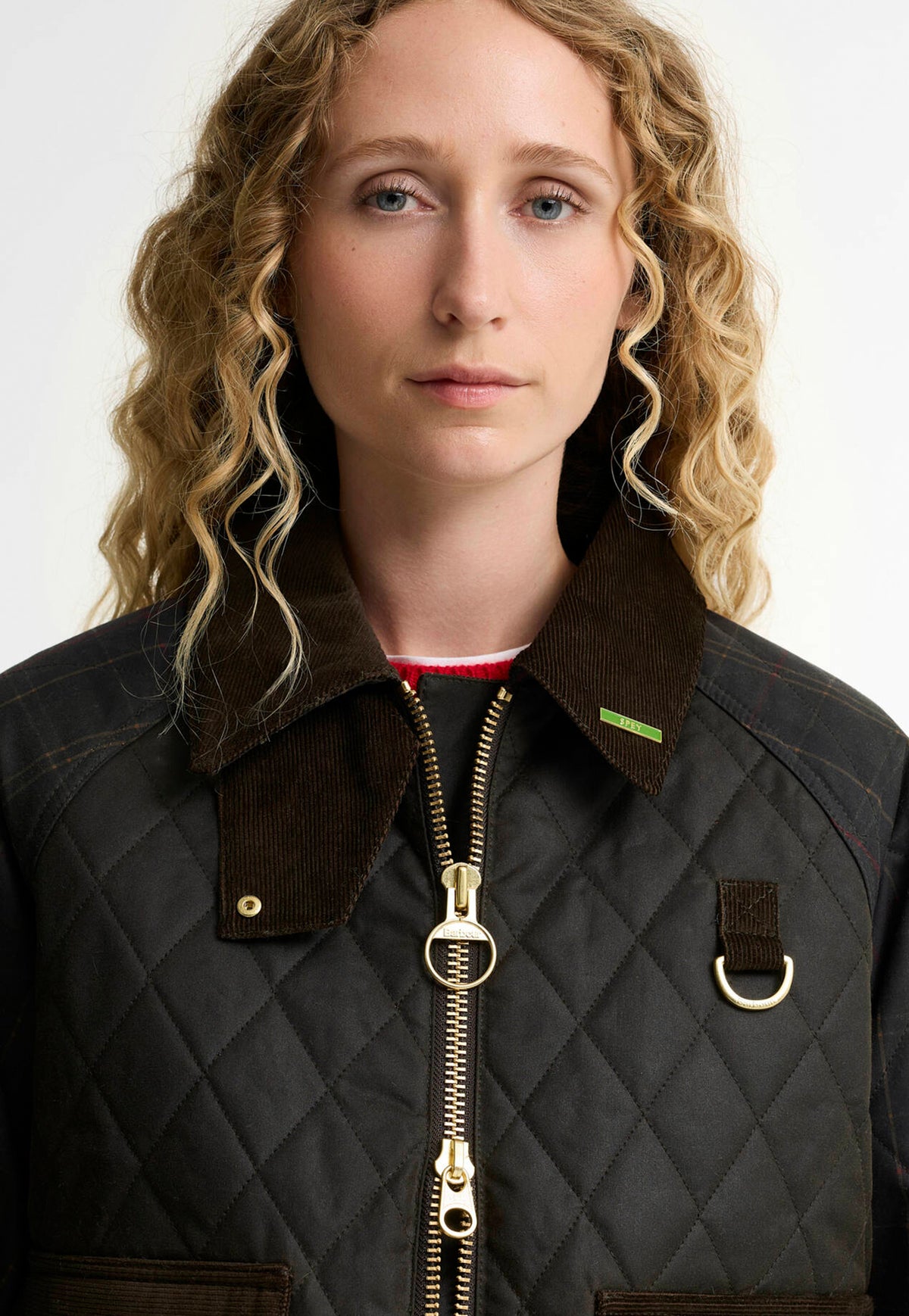 Tartan Reimagined Icons Tartan Quilted Spey Waxed Jacket - Olive/Classic