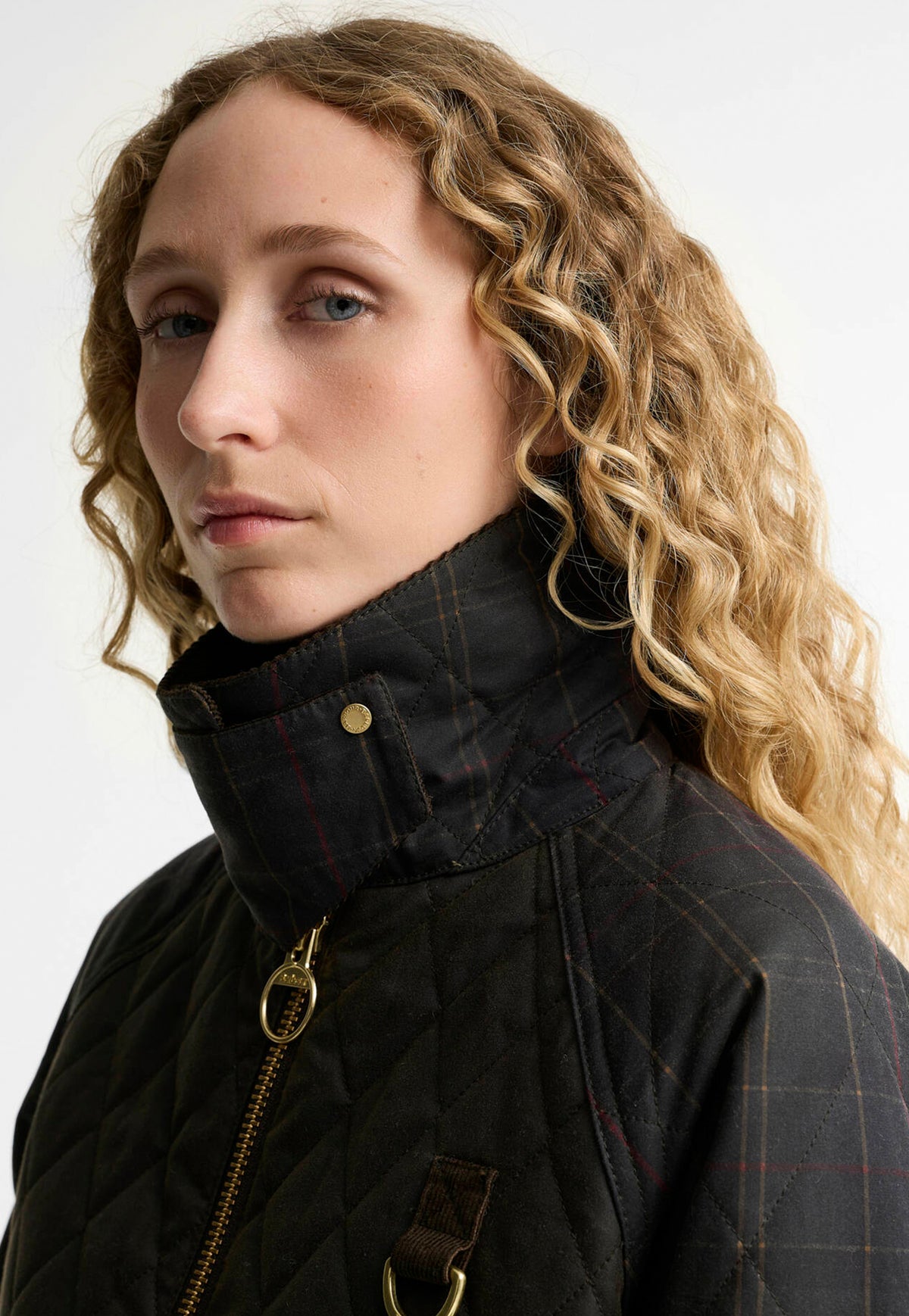Tartan Reimagined Icons Tartan Quilted Spey Waxed Jacket - Olive/Classic