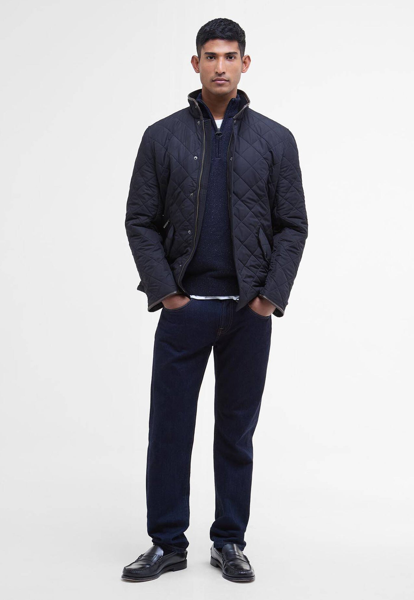 Powell Quilted Jacket - Navy