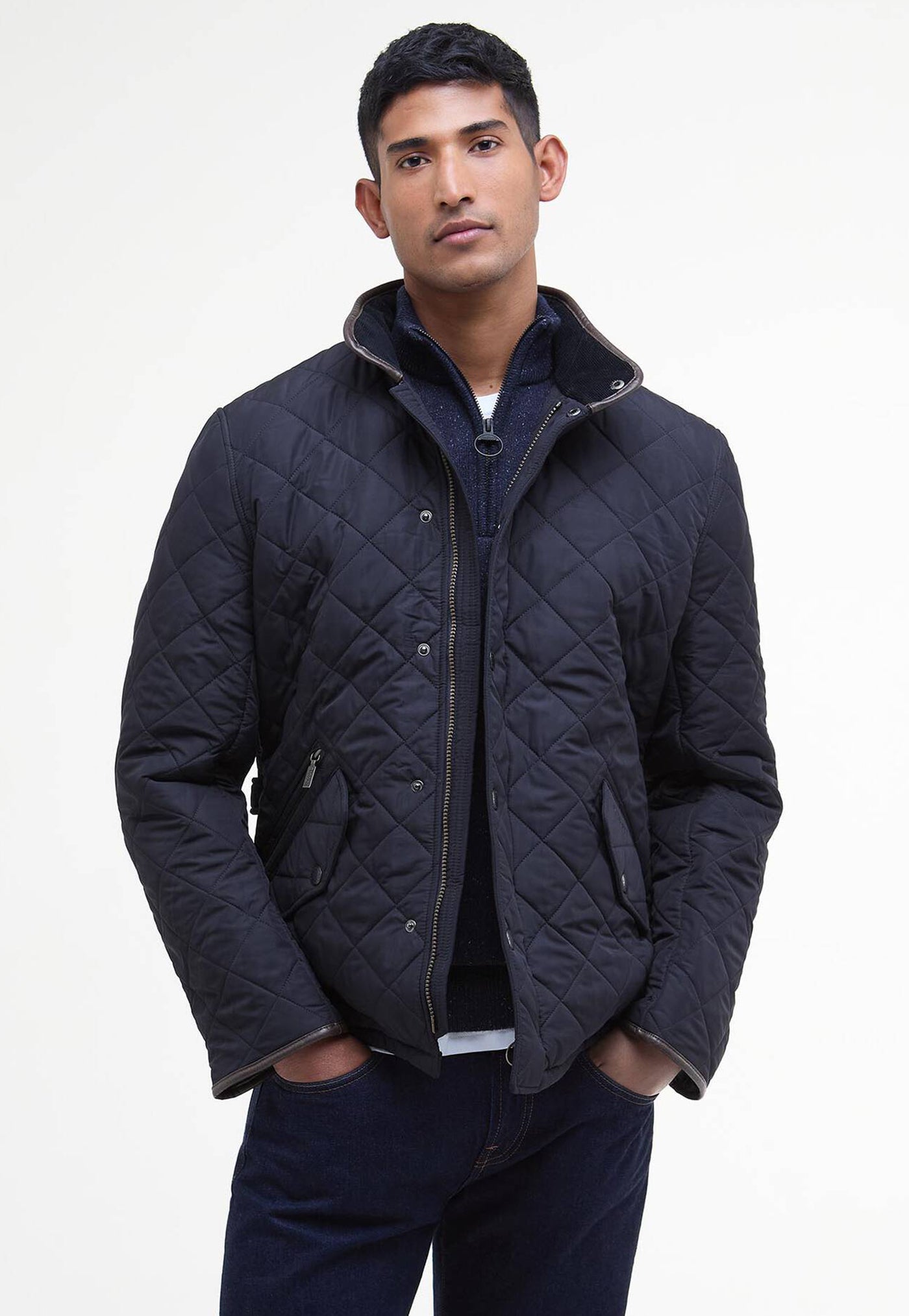Powell Quilted Jacket - Navy