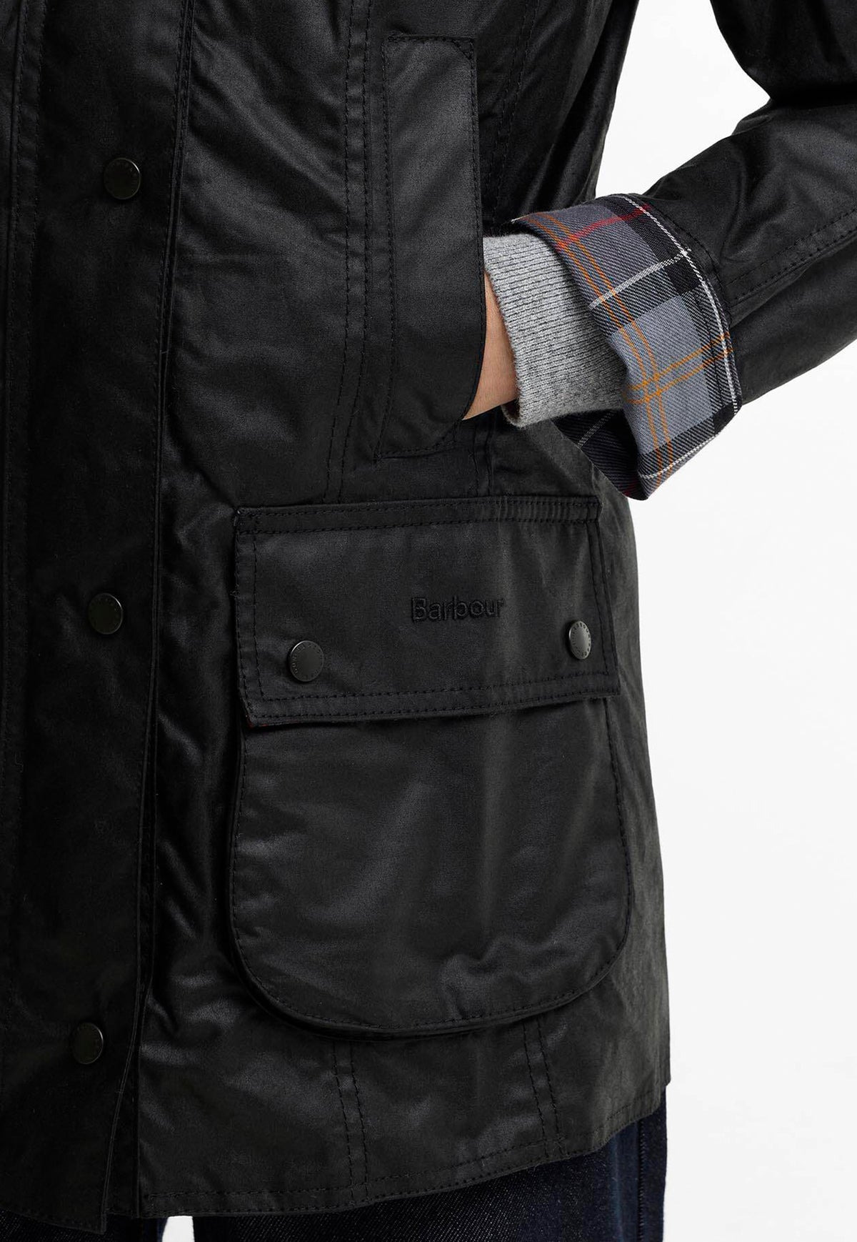 Beadnell Wax Jacket - Black