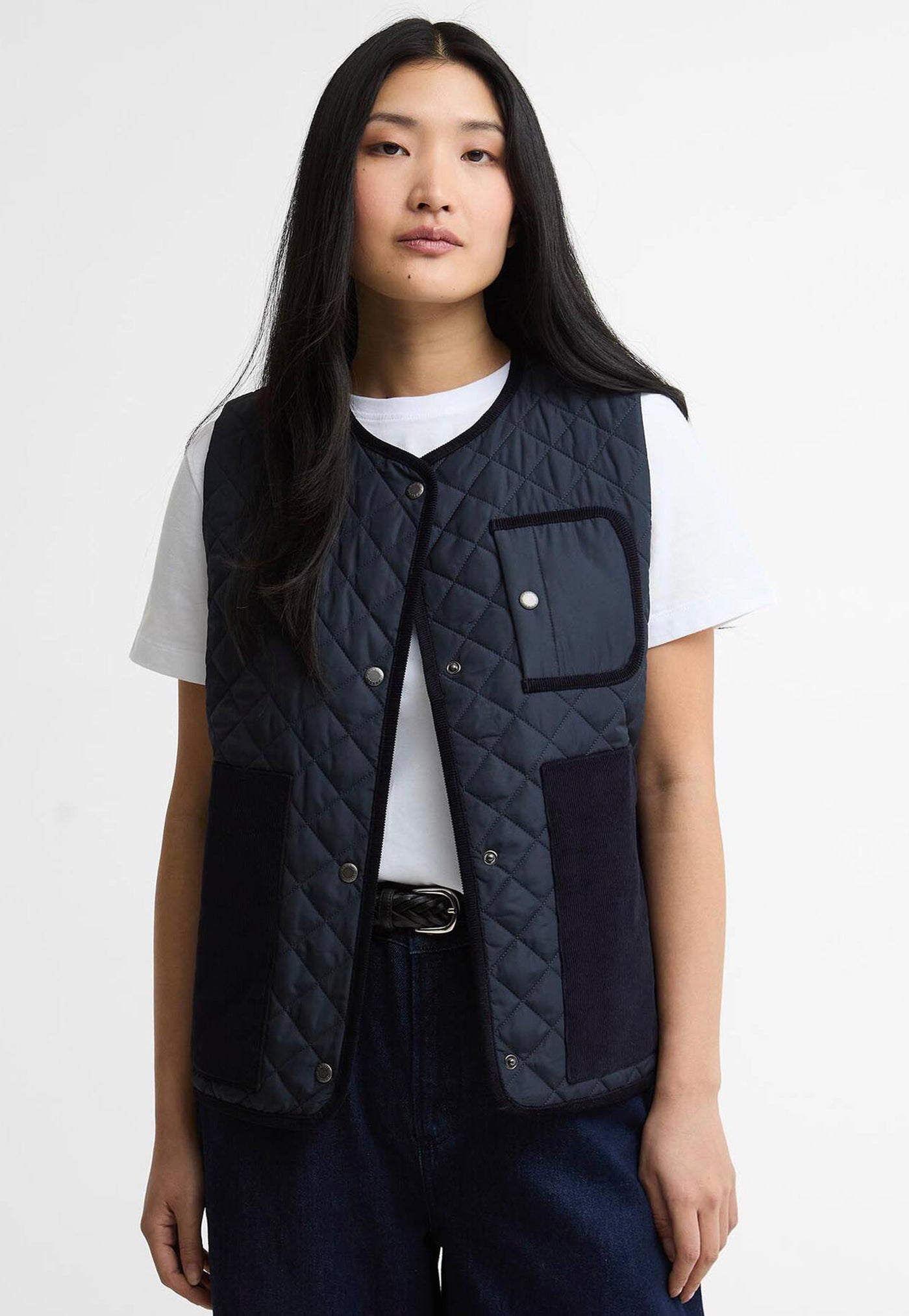 Thulby Quilted Gilet - Dark Navy