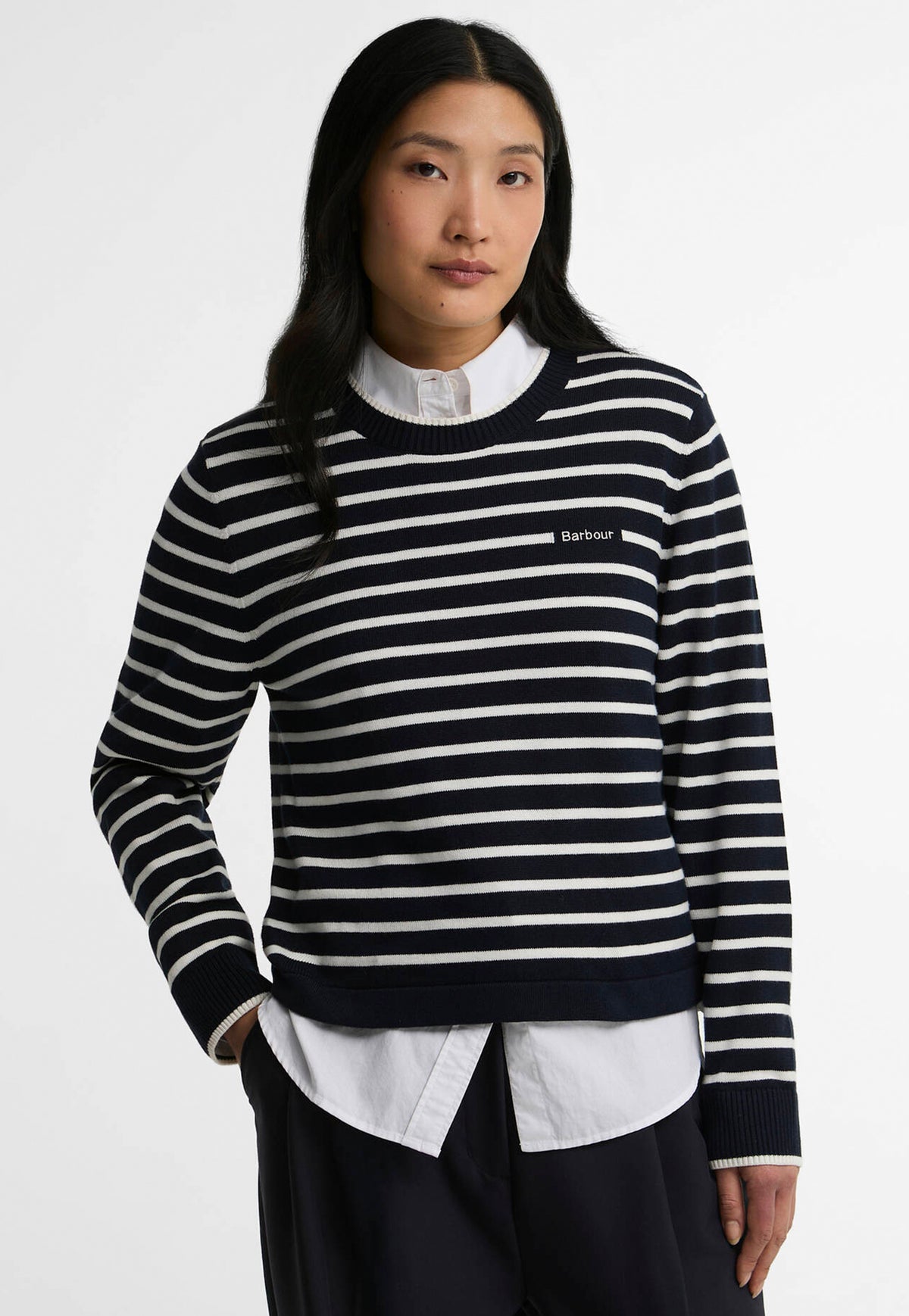 Emmy Knitted Jumper - Navy Stripe