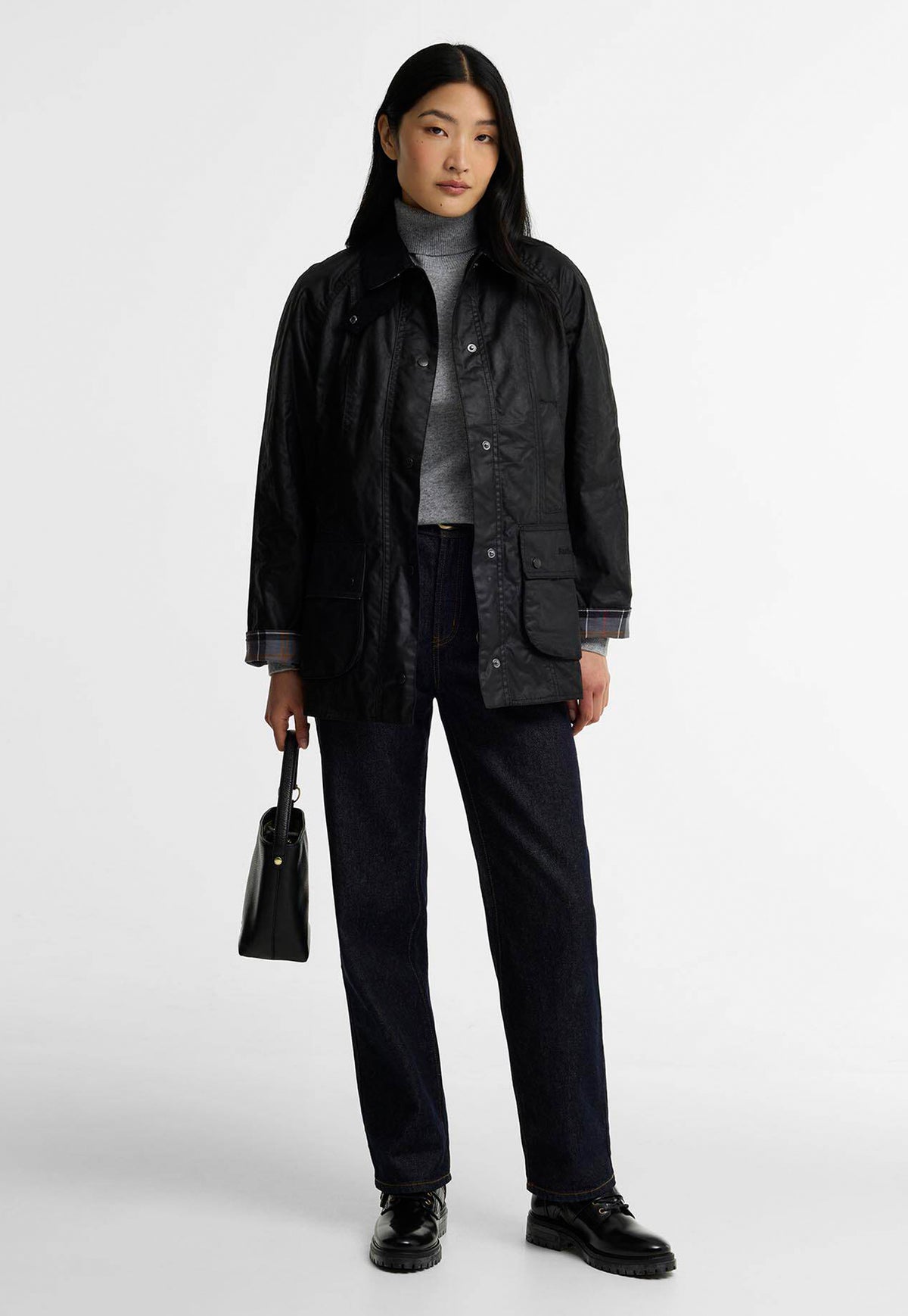 Beadnell Wax Jacket - Black
