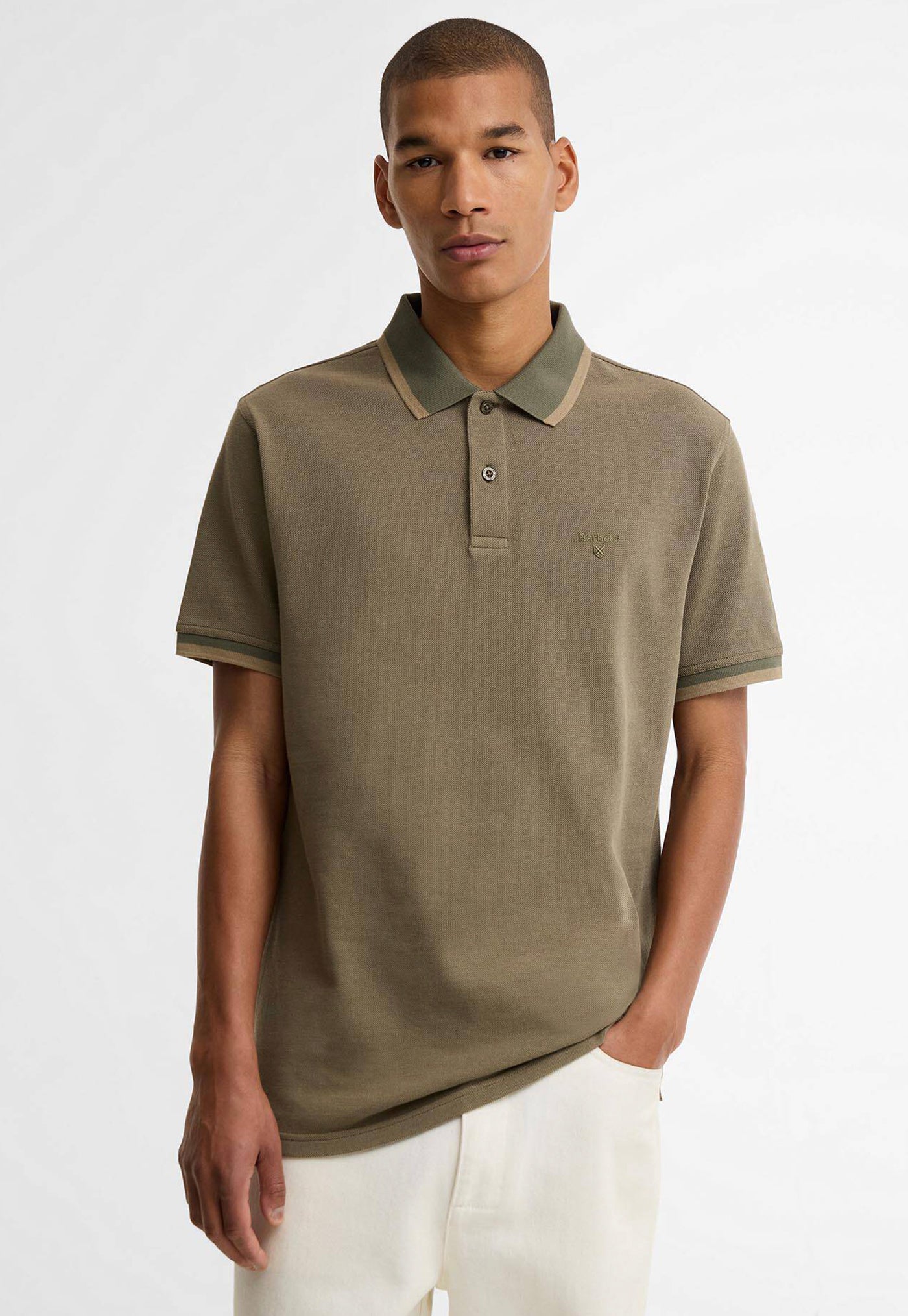 Men's Barnard Tailored Polo Shirt - Dusty Olive