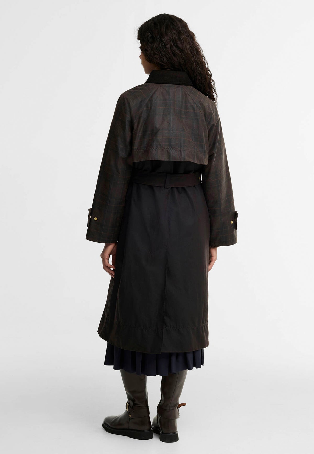 Elva Wax Jacket - Rustic/Muted/Mixed Tartan