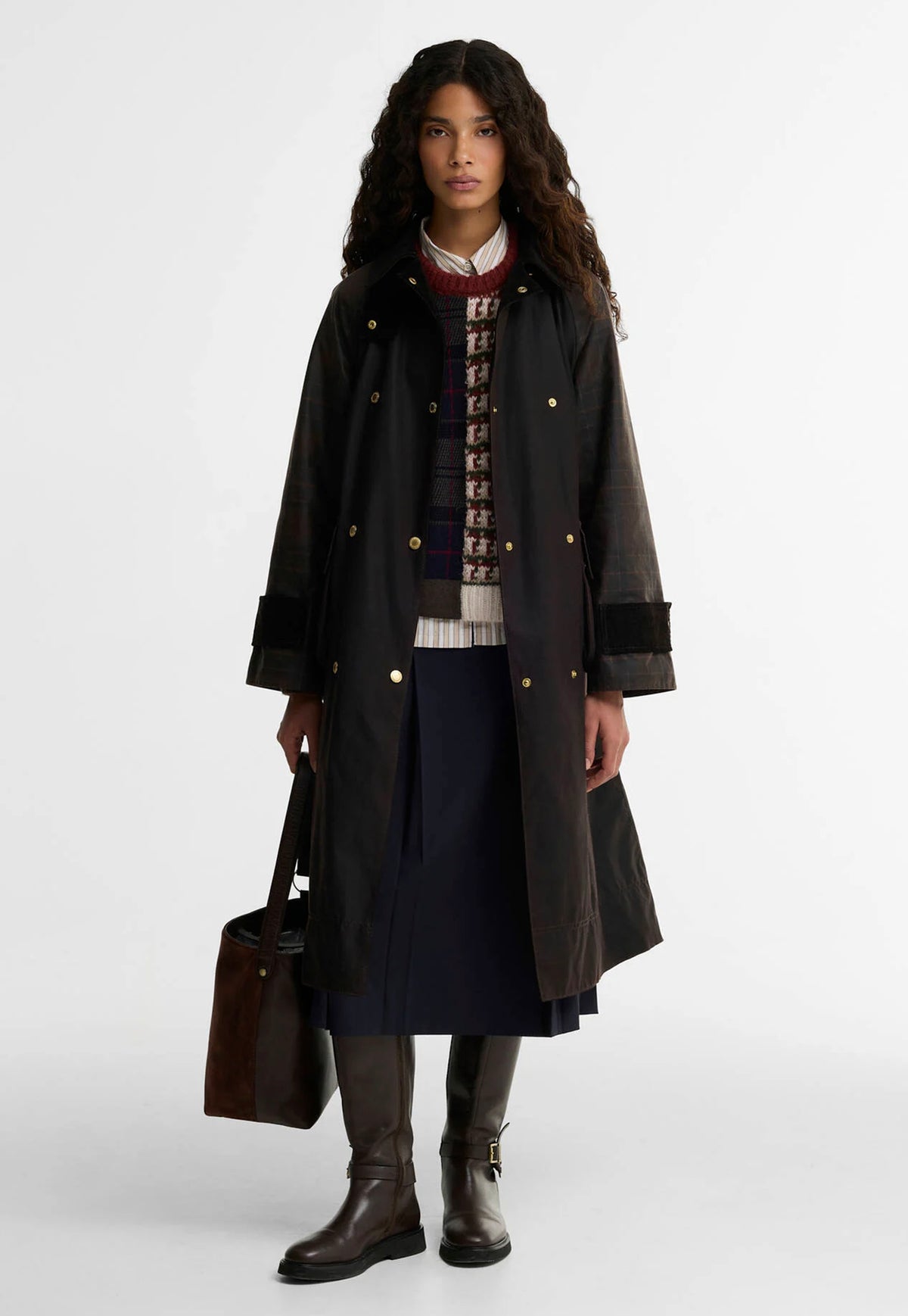 Elva Wax Jacket - Rustic/Muted/Mixed Tartan