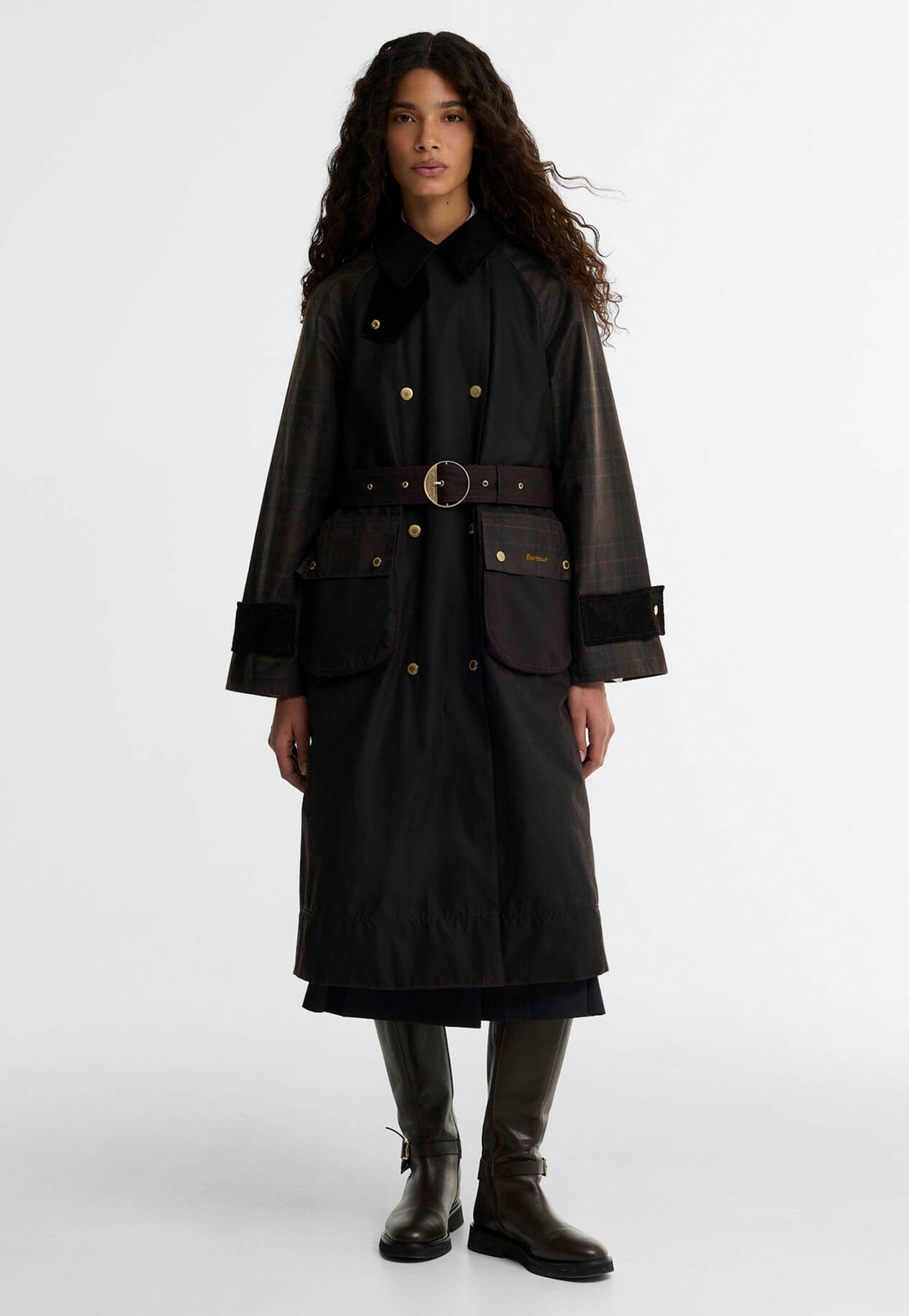 Elva Wax Jacket - Rustic/Muted/Mixed Tartan