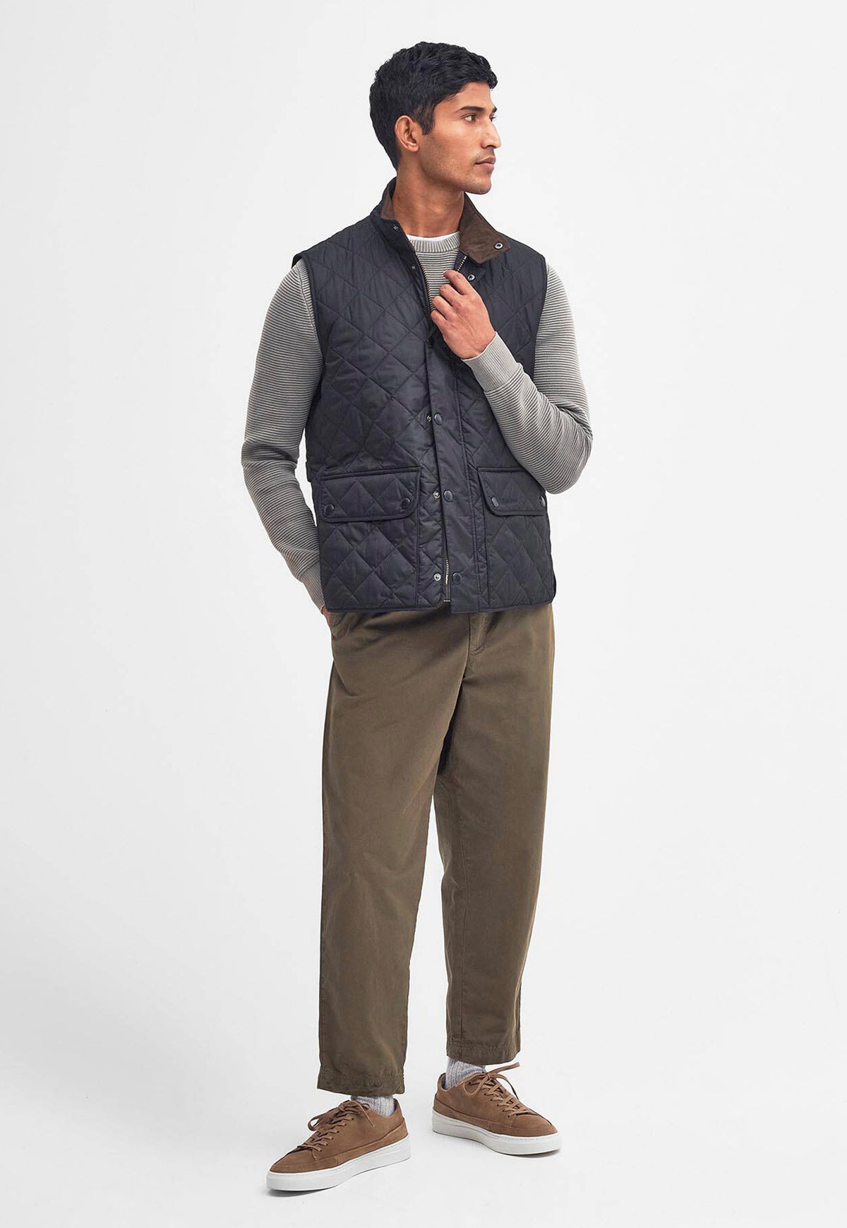 Men's Lowerdale Quilted Gilet - Navy