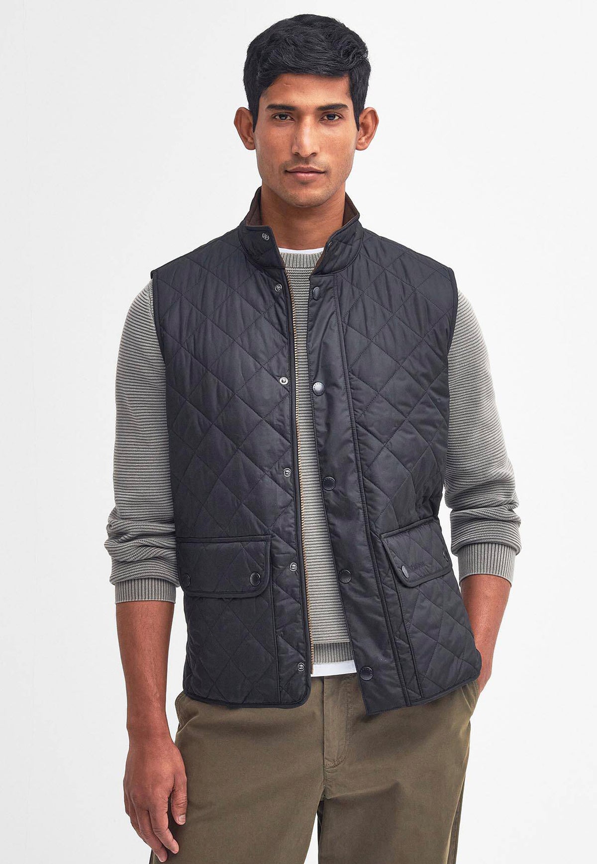 Men's Lowerdale Quilted Gilet - Navy