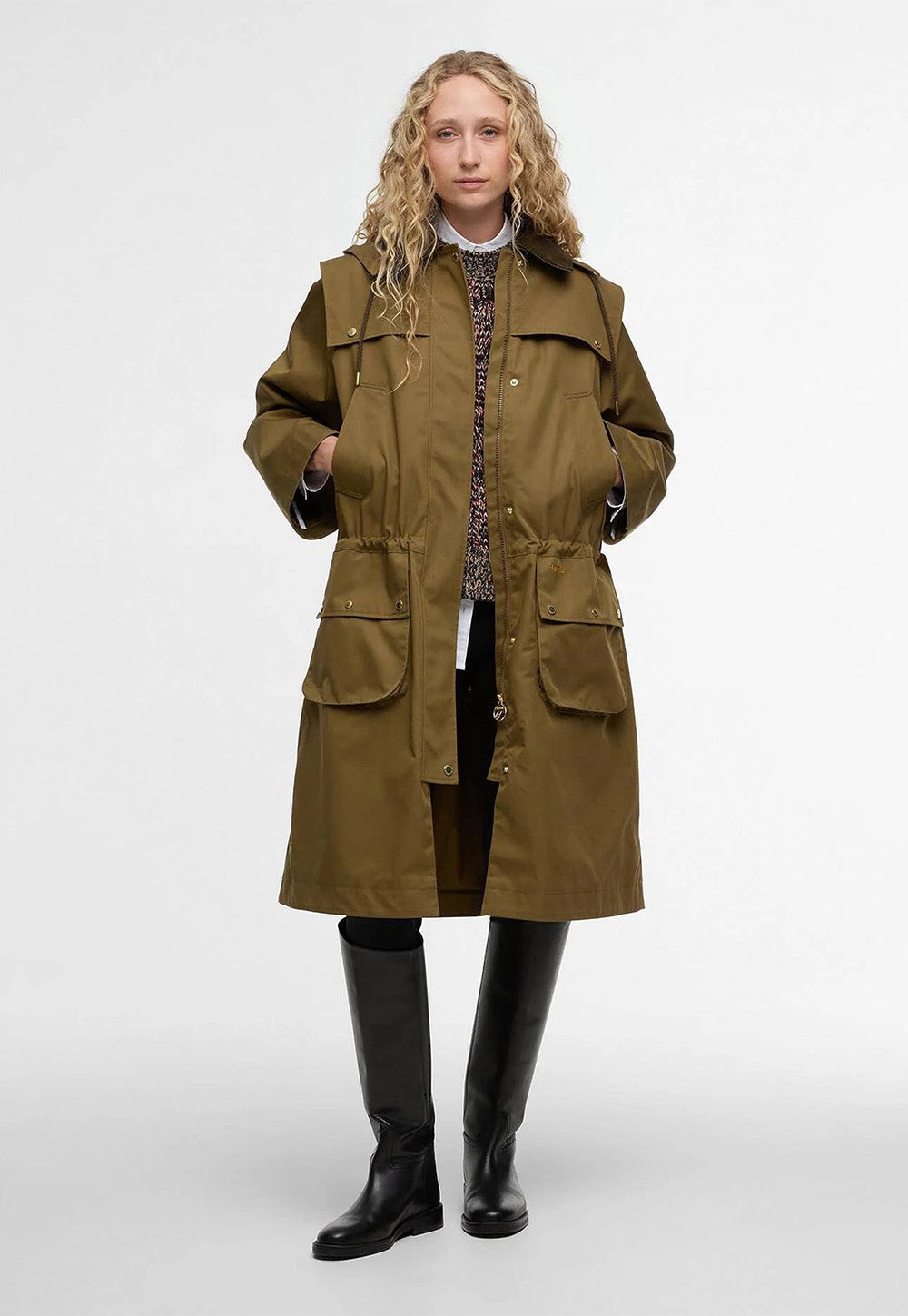 Bilsdale Showerproof Jacket - Golden Olive/Ancient Tartan