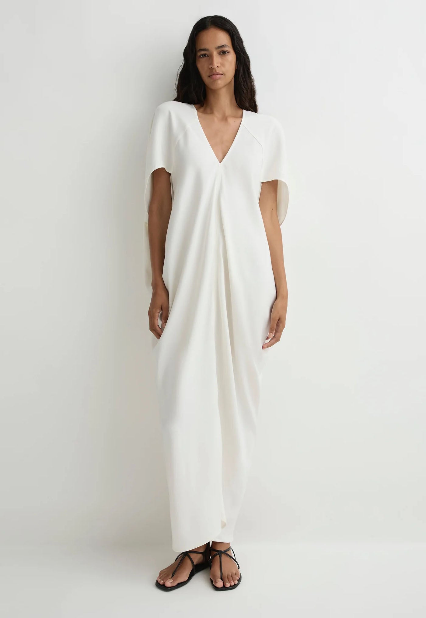 Lyon Caftan Dress - White