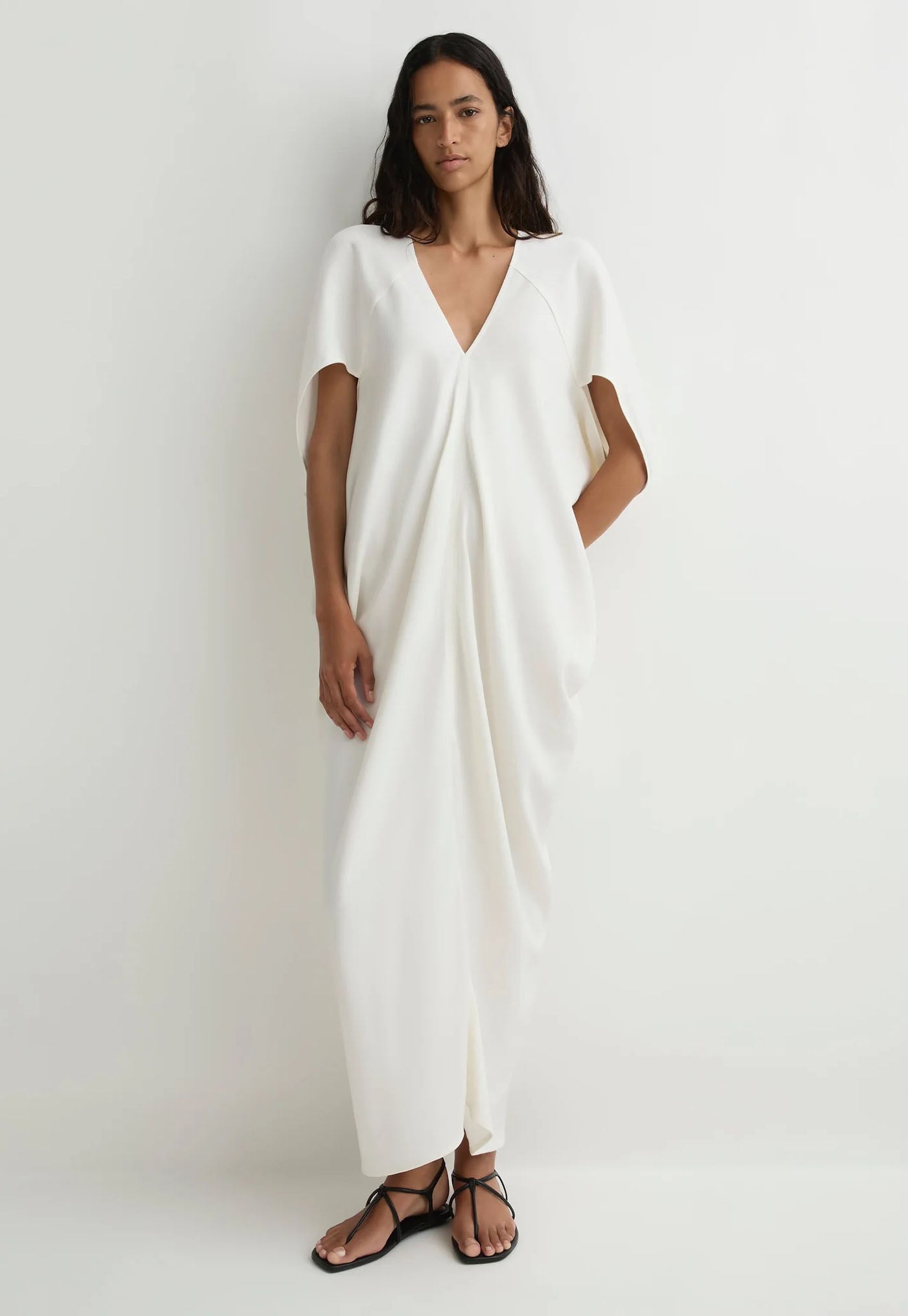 Lyon Caftan Dress - White