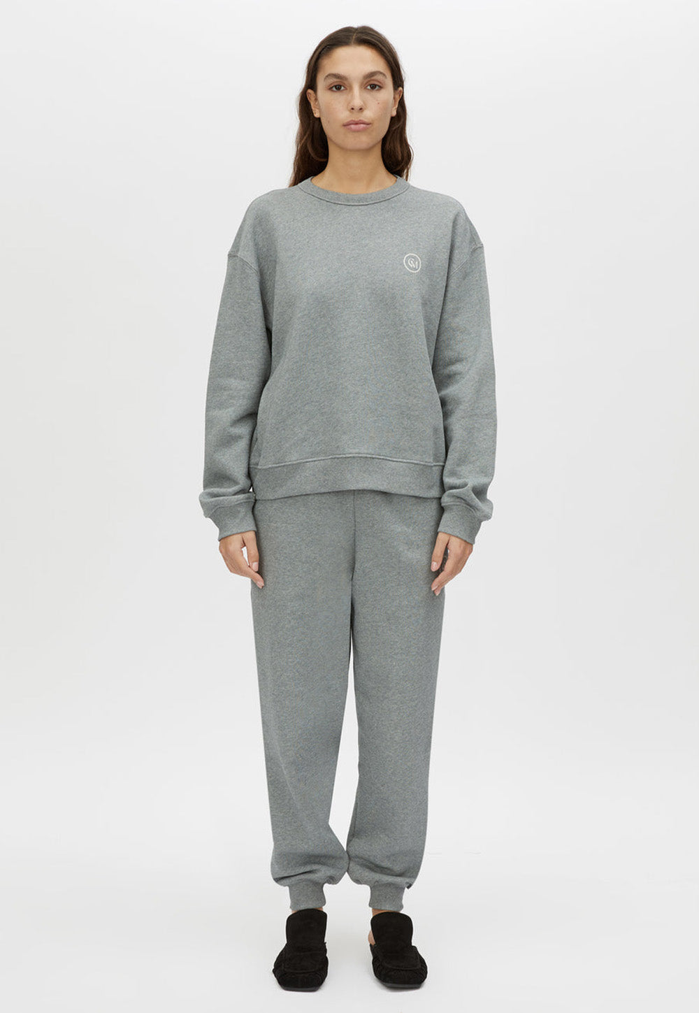 Bonnie Small Graphic Sweater - Grey Marle