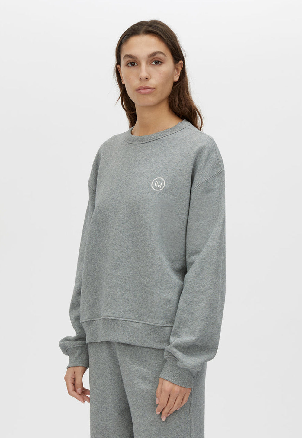 Bonnie Small Graphic Sweater - Grey Marle