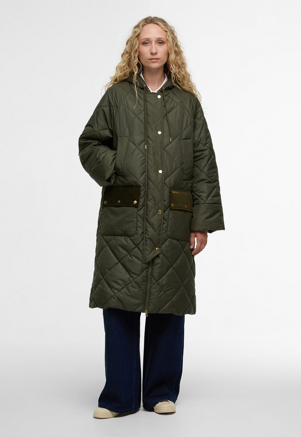 Braidley Quilted Jacket - Olive/Ancient Tartan