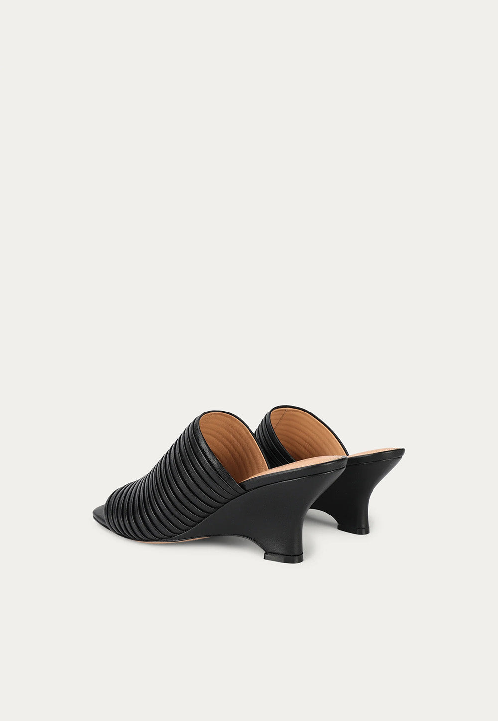 Caballo Mule - Black Pleated sold by Angel Divine