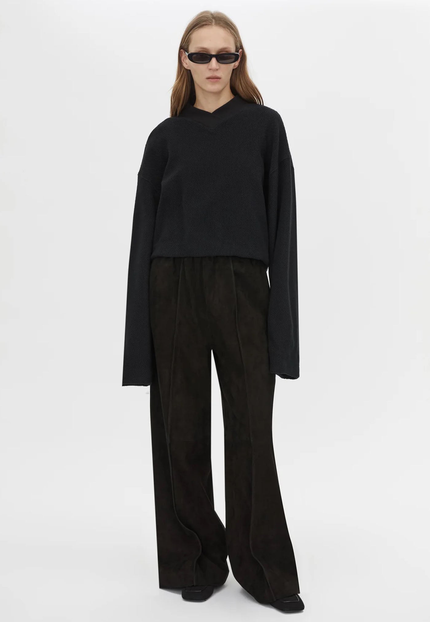 Cosmo Textured Sweater - Black
