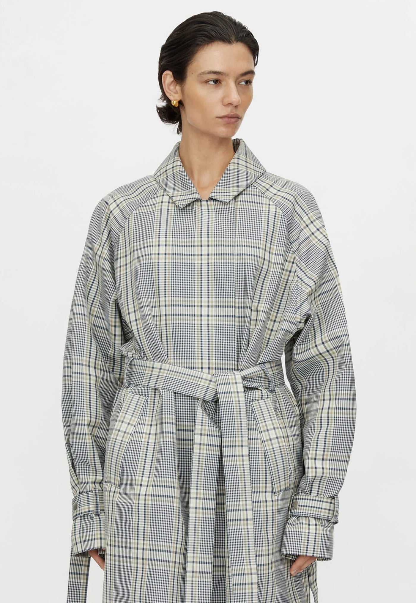 Delta Plaid Trench - Khaki Plaid
